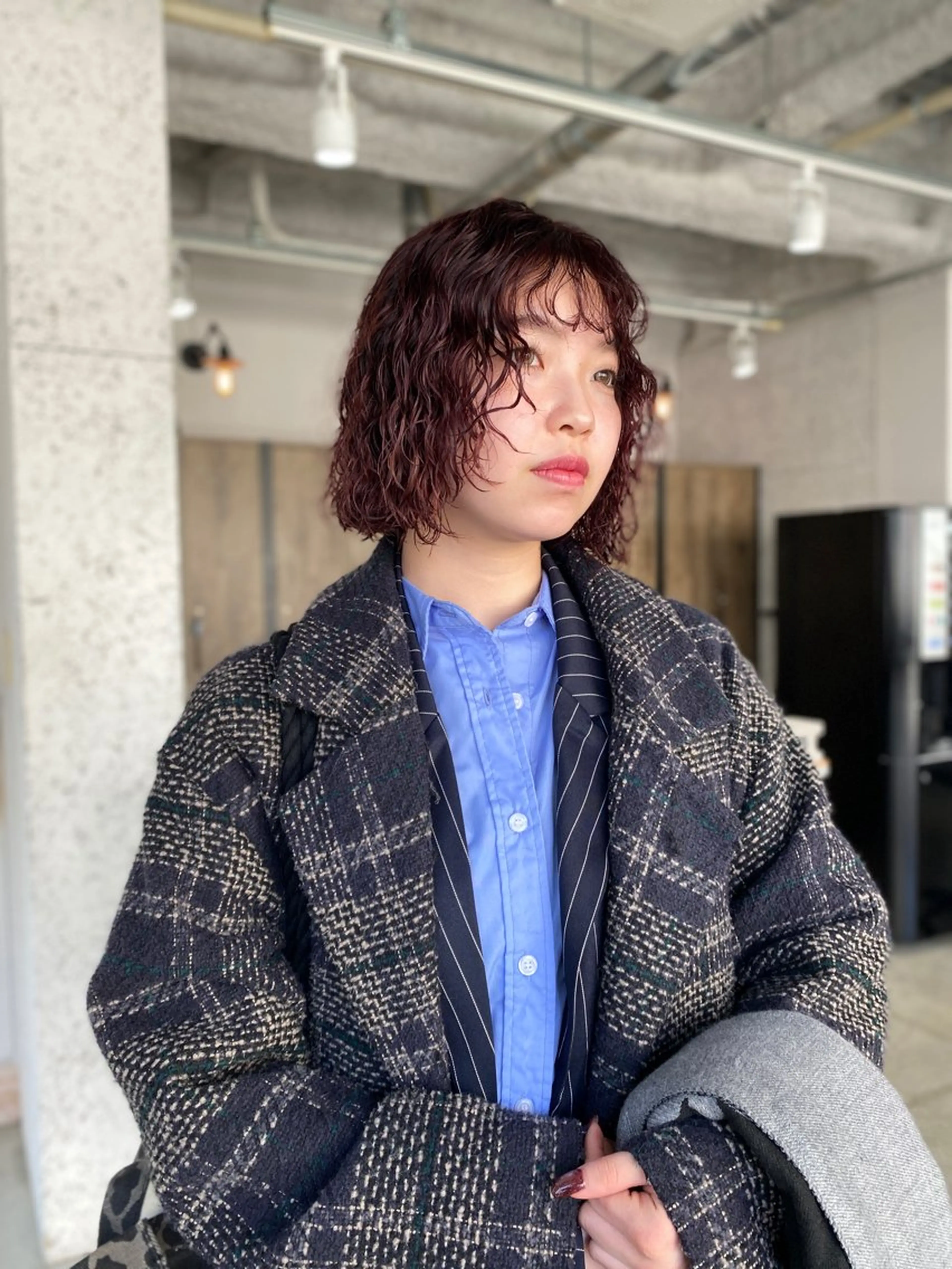 ミディアム パーマ KOOKI スティードトーキョーのヘアスタイル