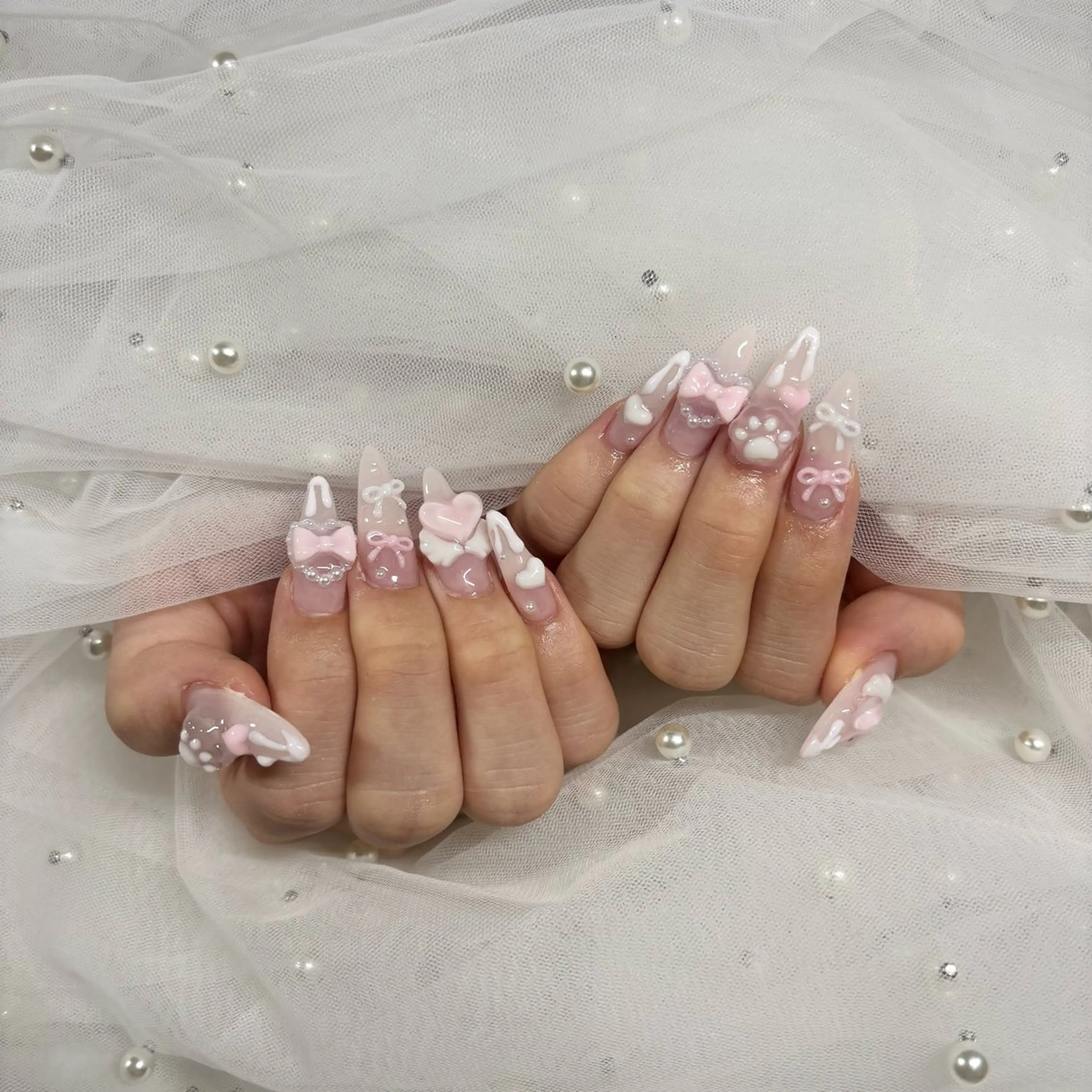 ネイル ハンドネイル ୨୧ mio୨୧のネイルデザイン