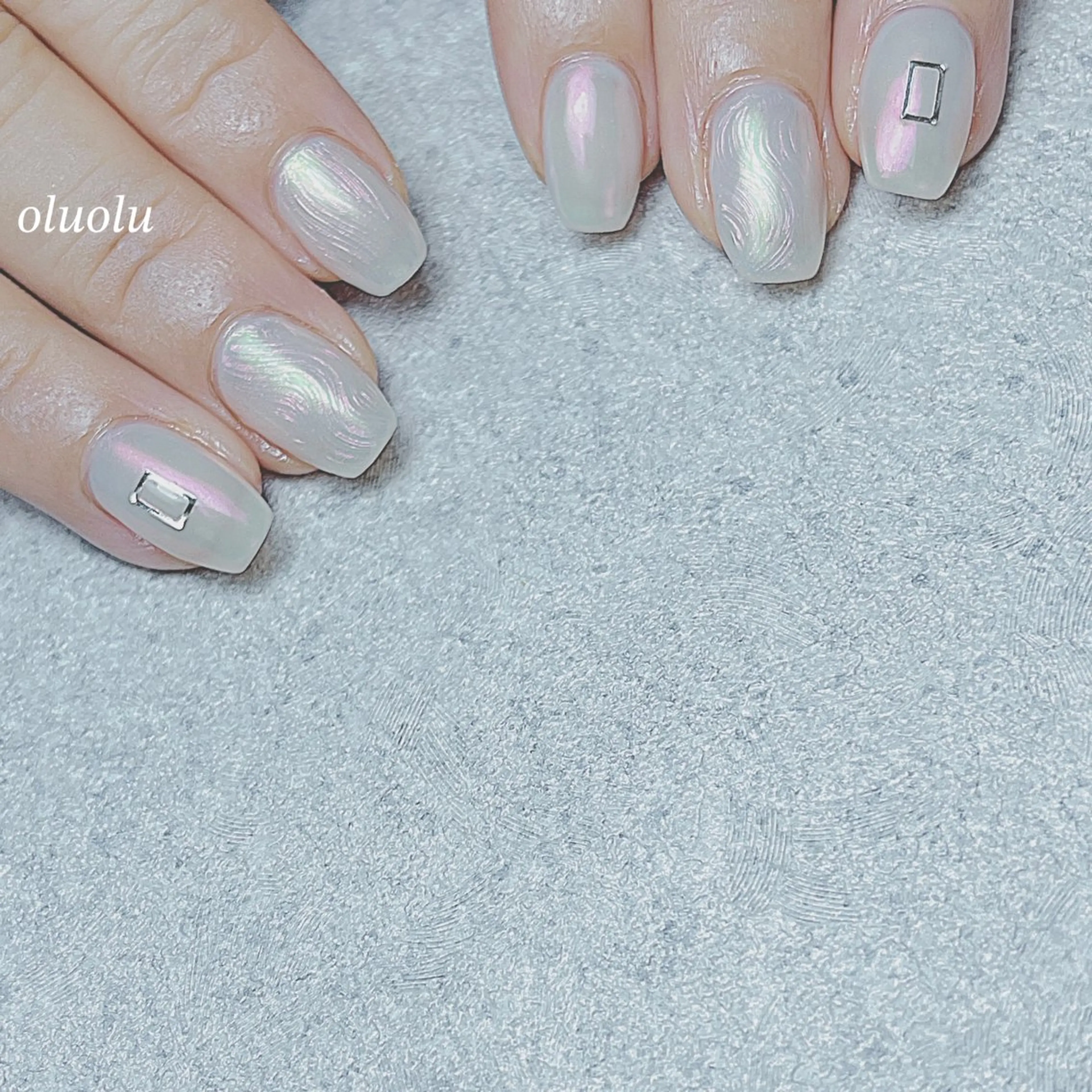 ネイル アートネイル オーロラネイル フットネイル ニュアンスネイル ハンドネイル 大村 紬華のネイルデザイン