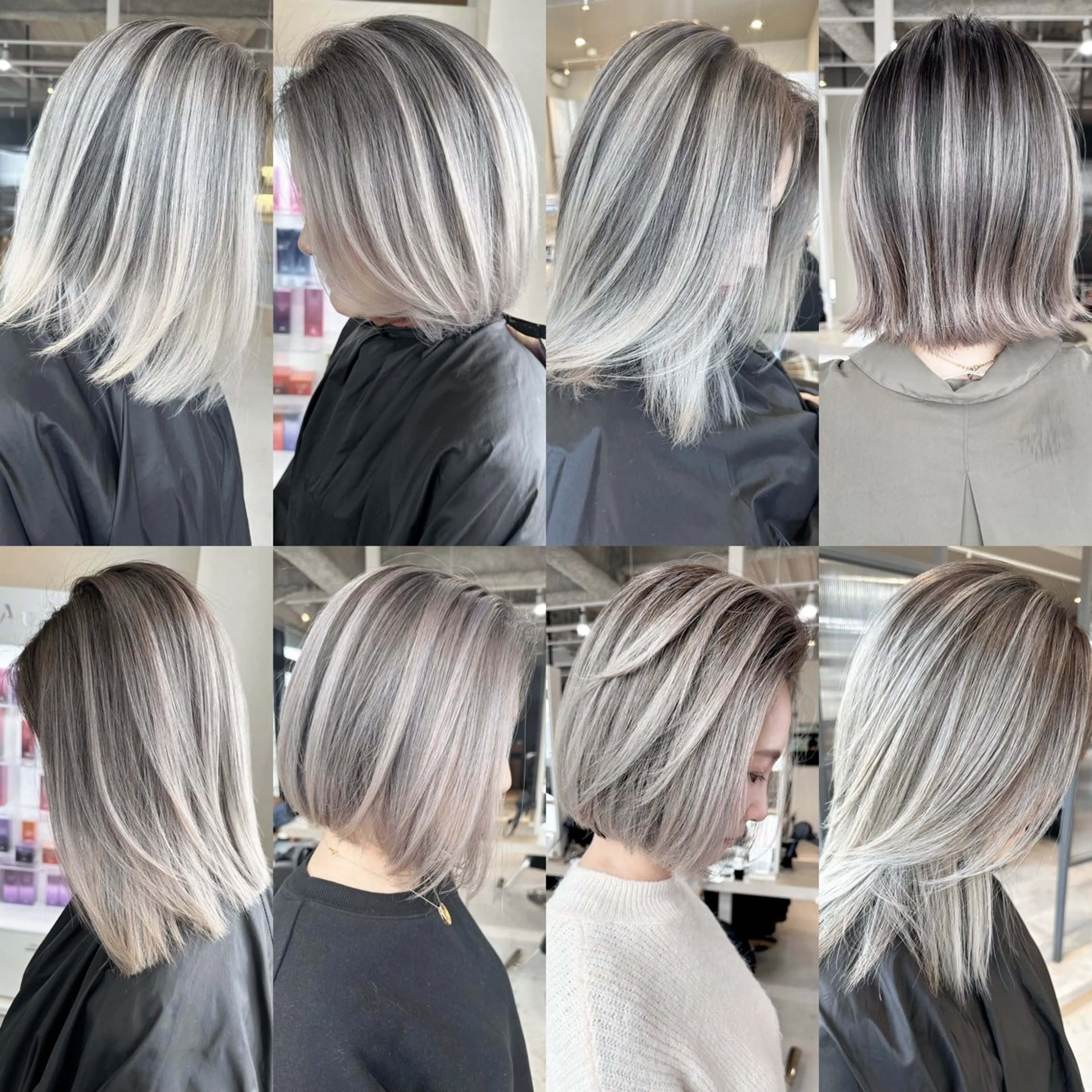 ミディアム カラー ヘアカラー トリートメント 井上 一平のヘアスタイル