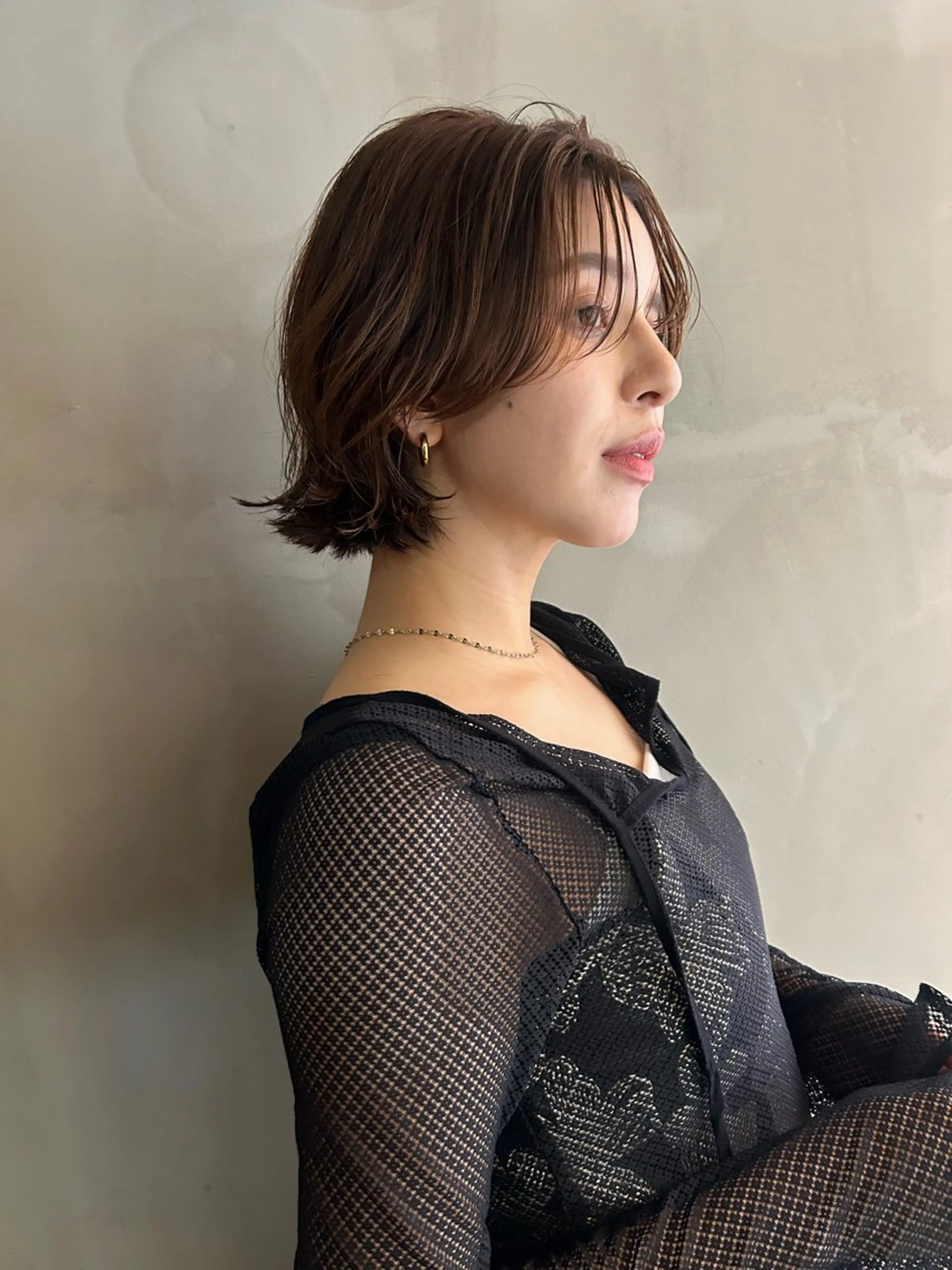 ショート カラー カット ヘアカラー トリートメント ショート/ボブ/ 心斎橋/宮脇美奈のヘアスタイル