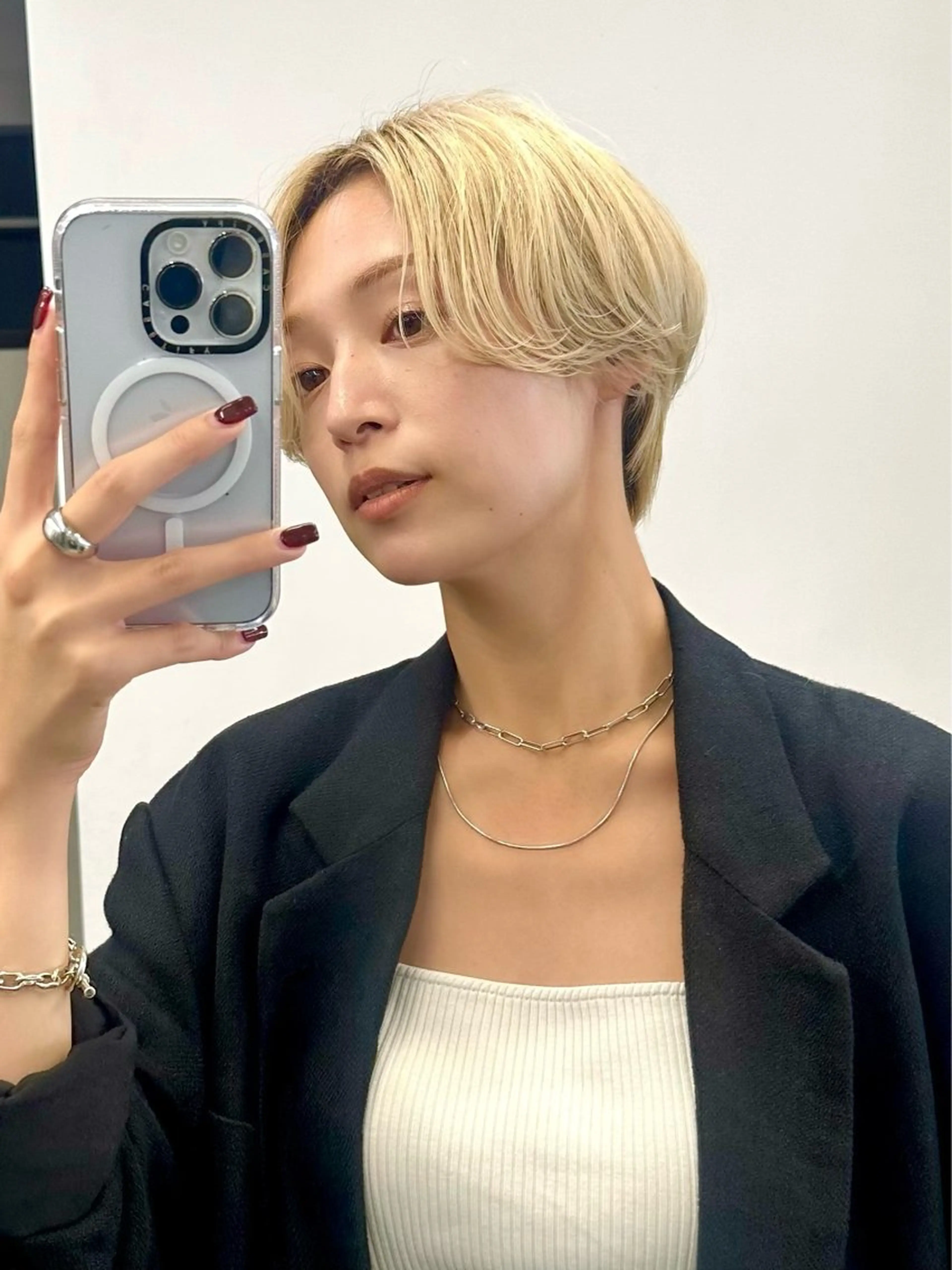 ショート カット ヘアカラー トリートメント 骨格診断で絶対可愛い ✨丸みショート✨凌弥のヘアスタイル