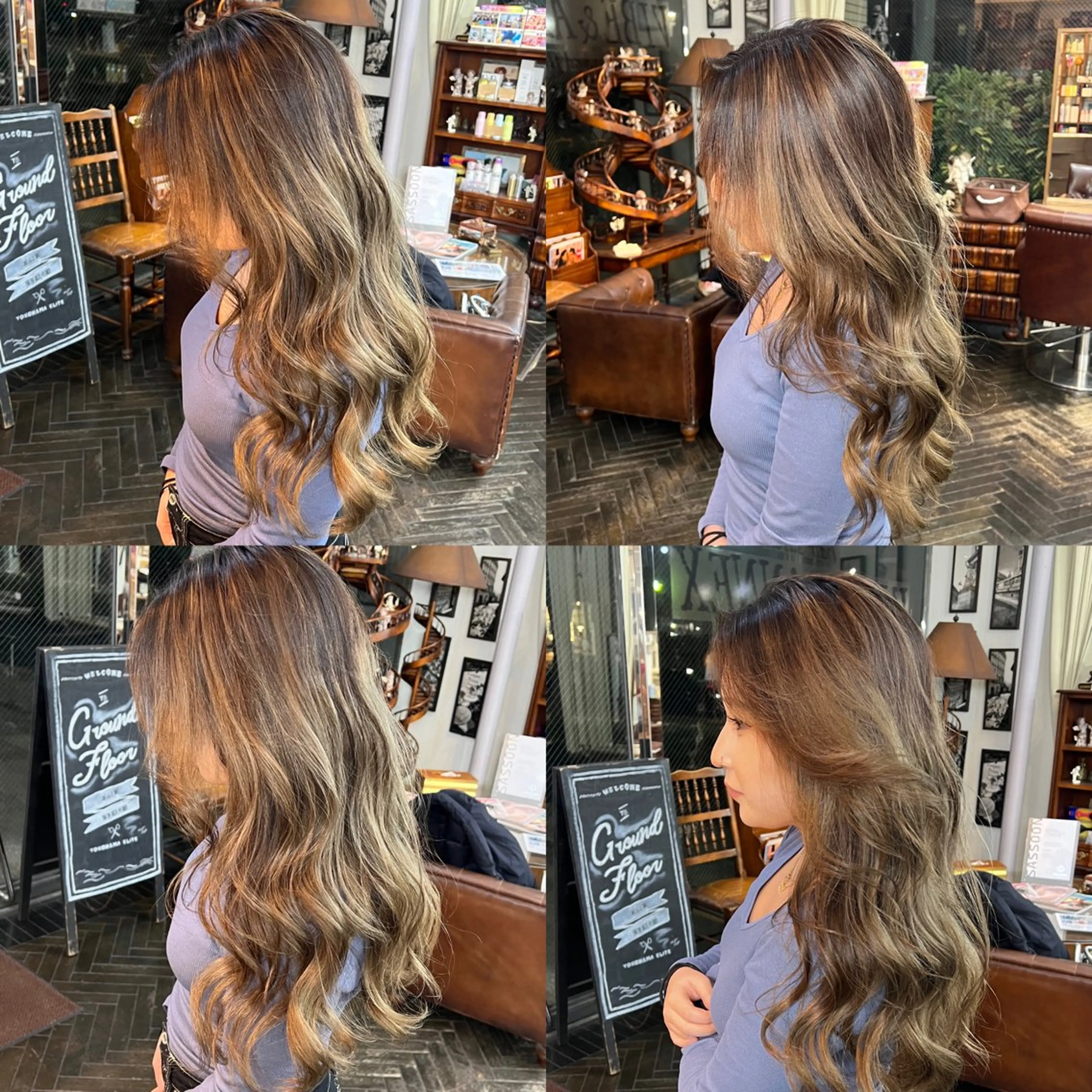 ロング カラー ハイライト/レイヤー /ハイトーン/AOIのヘアスタイル