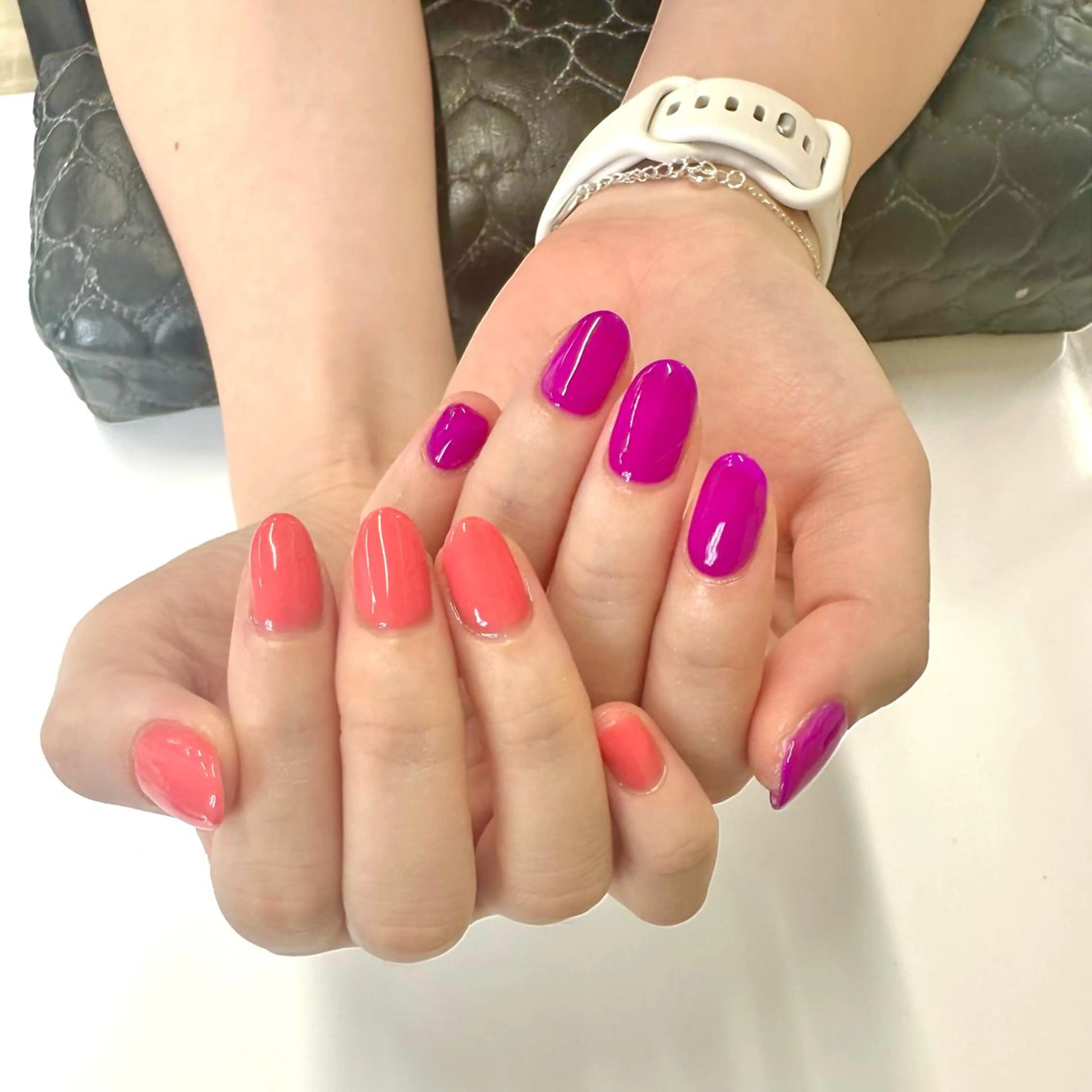 ネイル ピンク シンプルネイル akari原宿 プライベートサロンのネイルデザイン