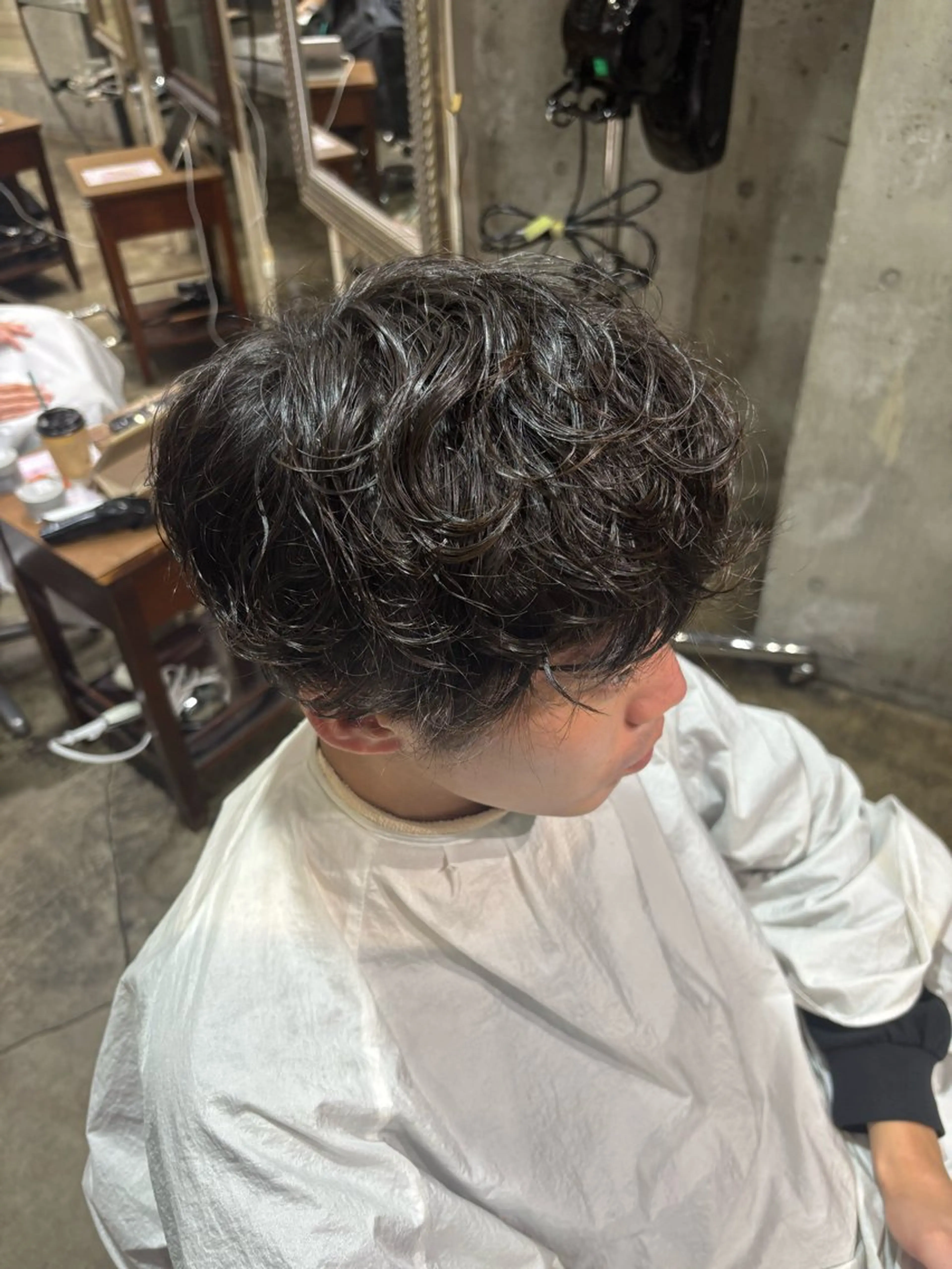 ショート メンズパーマ/暖色 tsugu💞のヘアスタイル