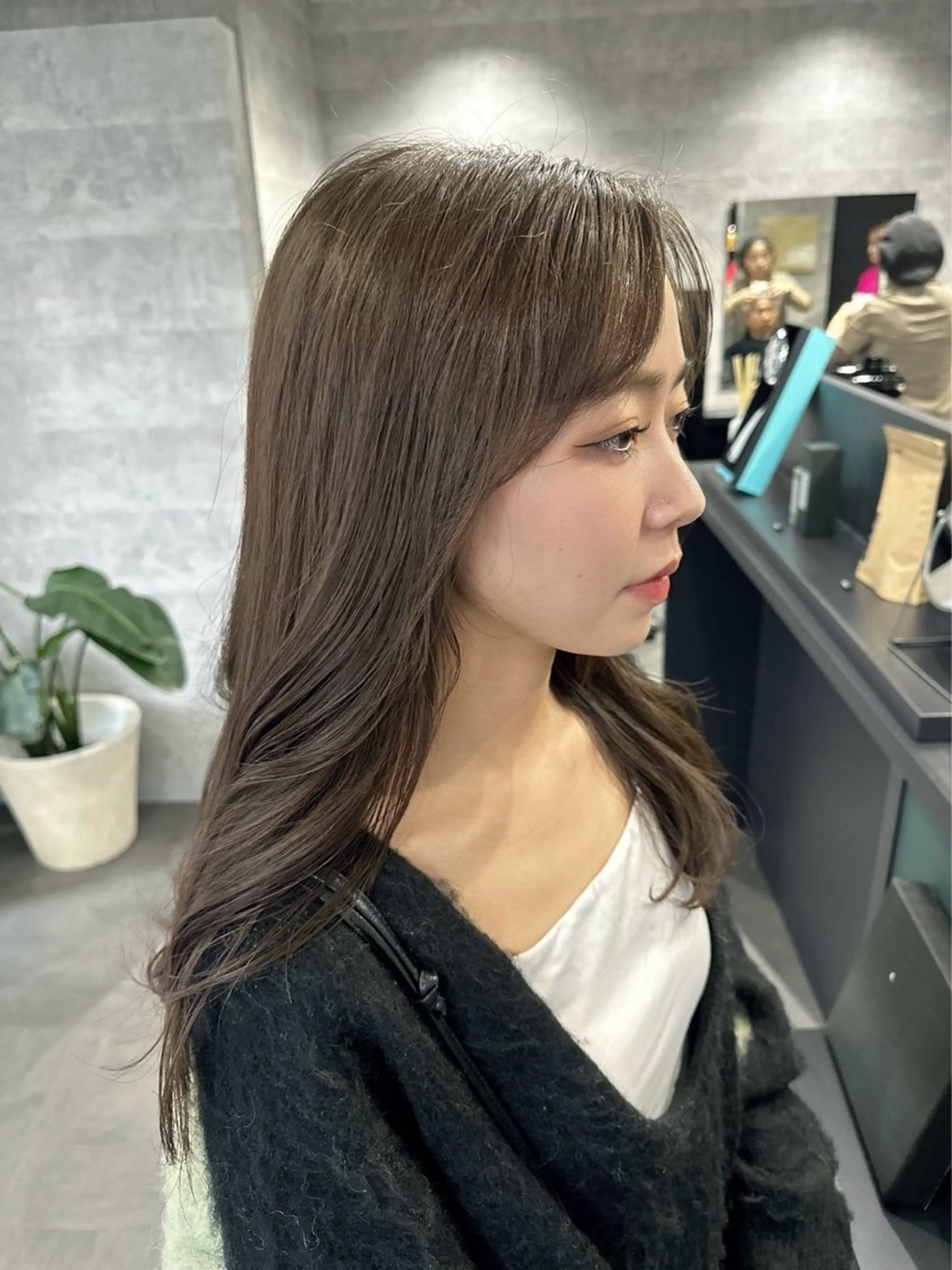 カラー 透明感カラー ゆあ/ パーソナルカラー診断のヘアスタイル