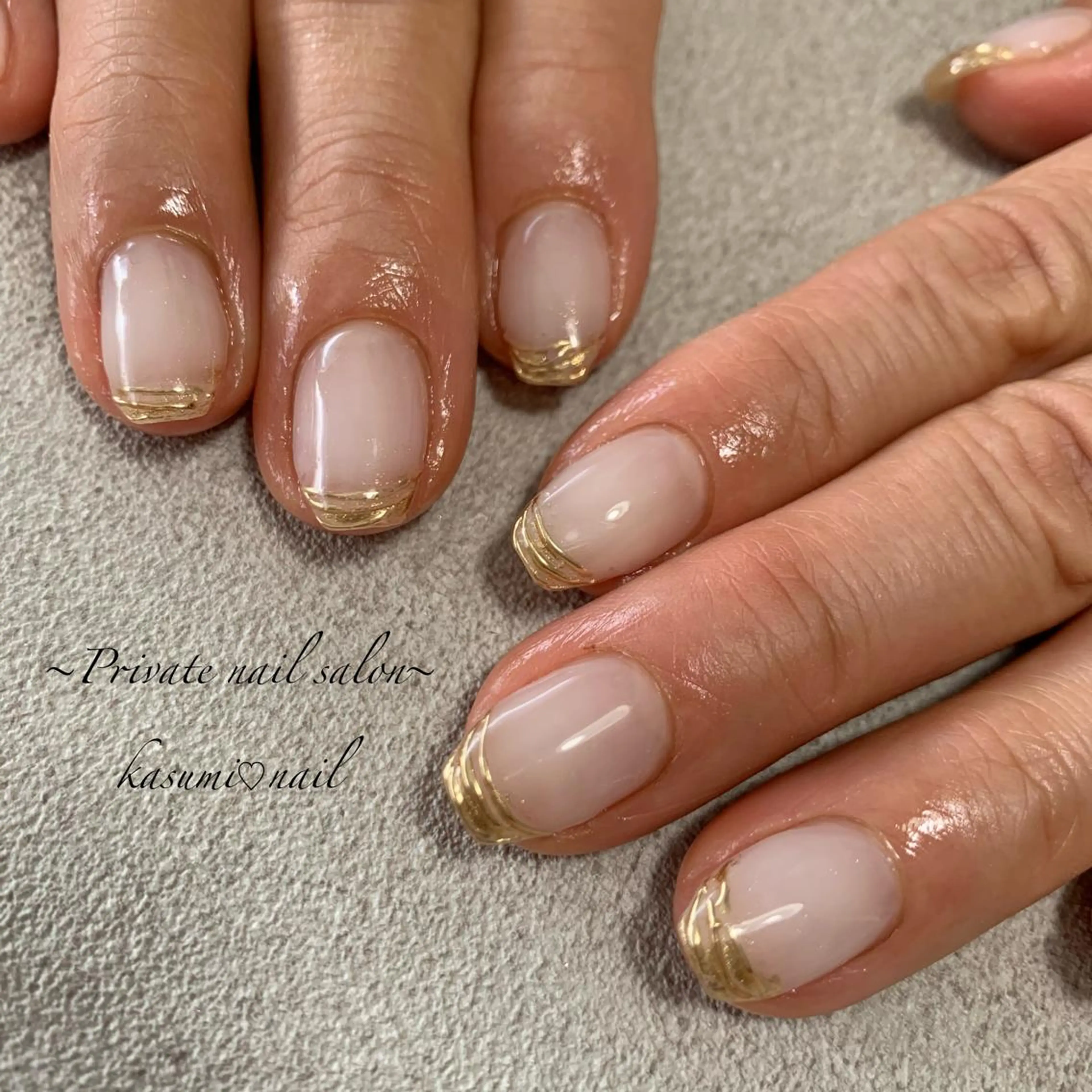 ネイル フレンチネイル ミラーネイル ニュアンスネイル KASUMI♡ Nailのネイルデザイン