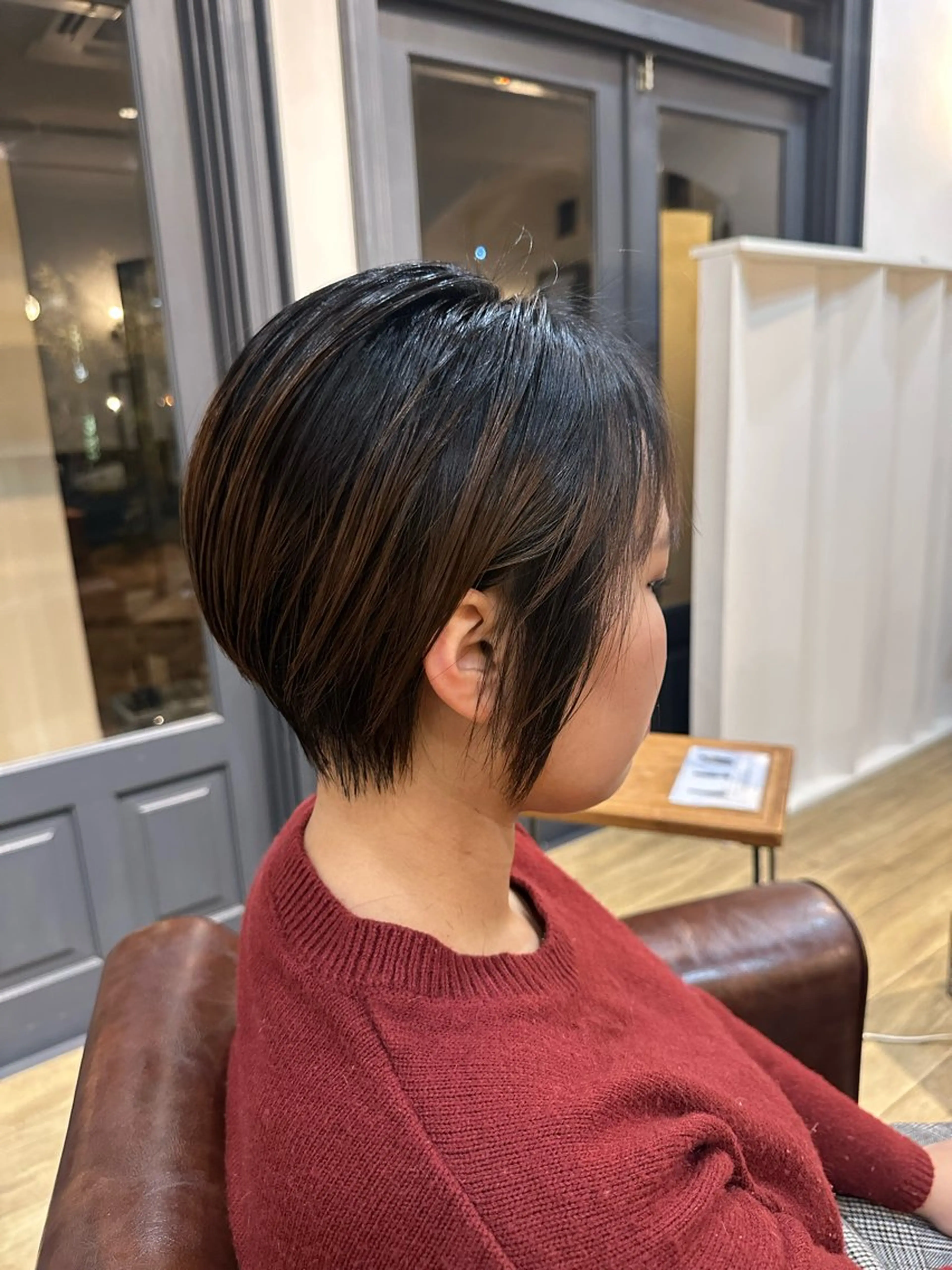 ショート ショートヘア レイヤー/蟹江/ くすみカラー/川口のヘアスタイル