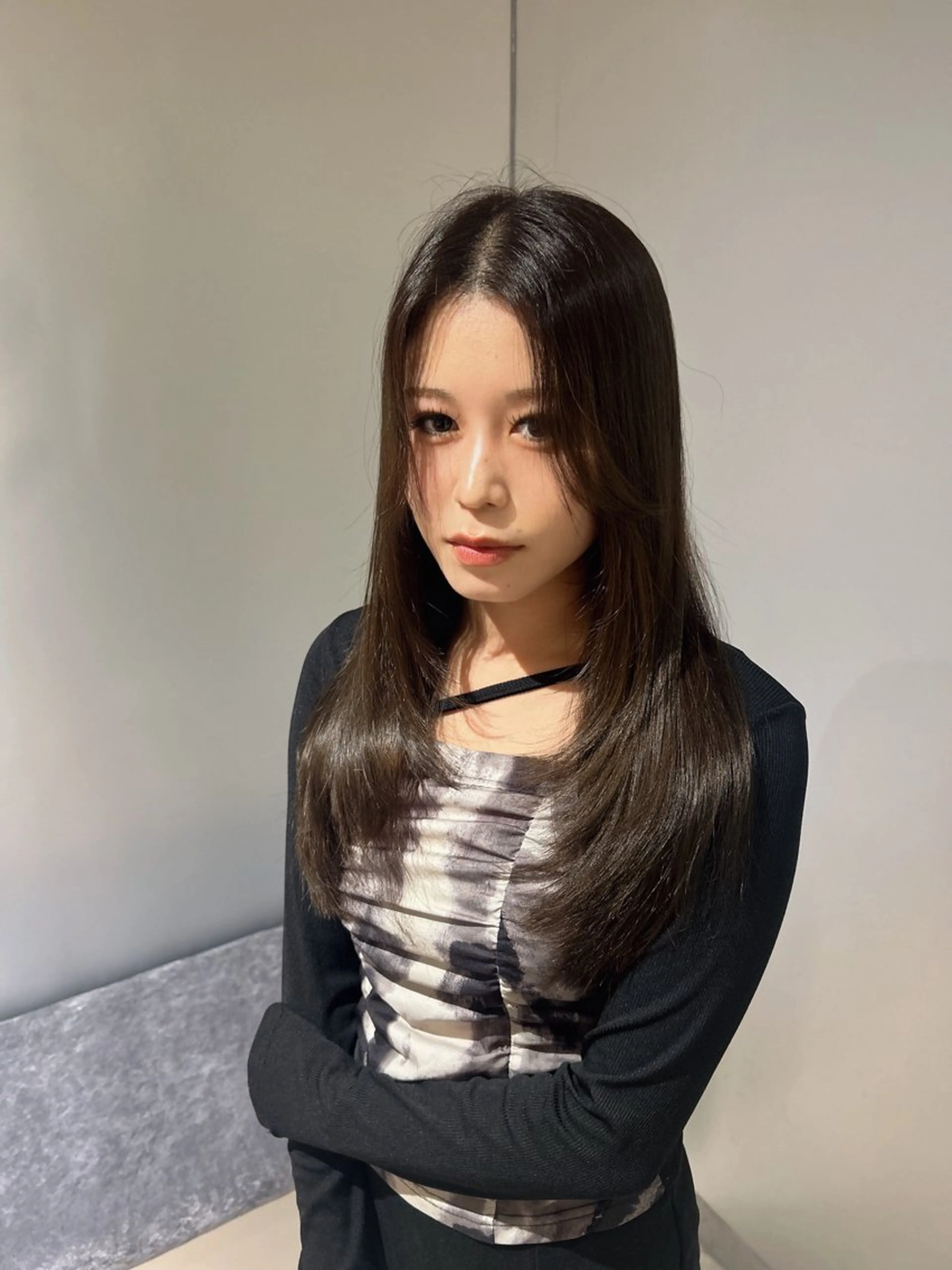 ロング カラー レイヤーカット/ 縮毛矯正🇰🇷早坂のヘアスタイル