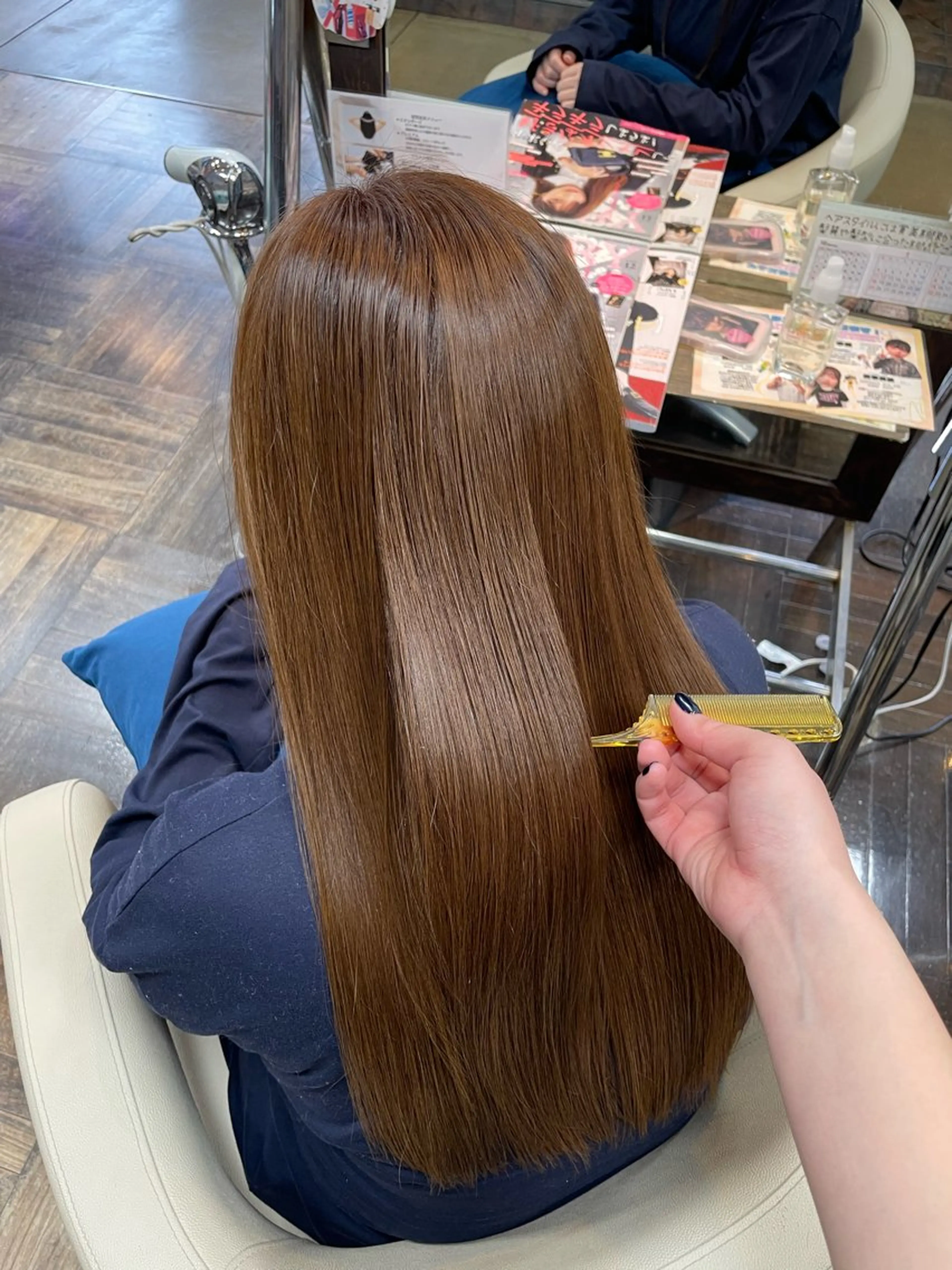 ロング カット ヘアカラー <髪質改善>河野 🍑AVANCE.のヘアスタイル
