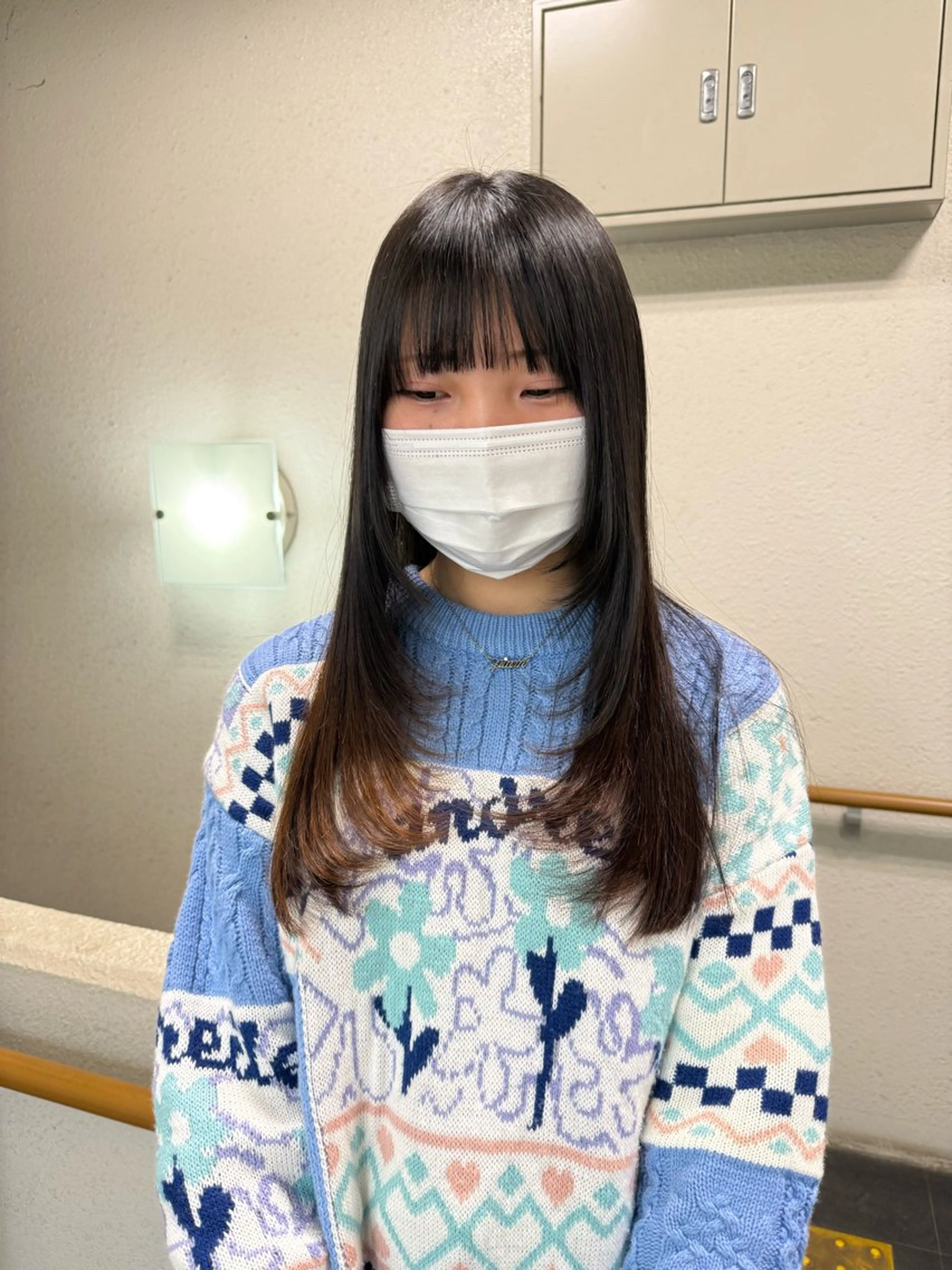 セミロング 顔周りカット レイヤーカット トリートメント カラーモデル募集中 Rei🐈‍⬛/大宮のヘアスタイル