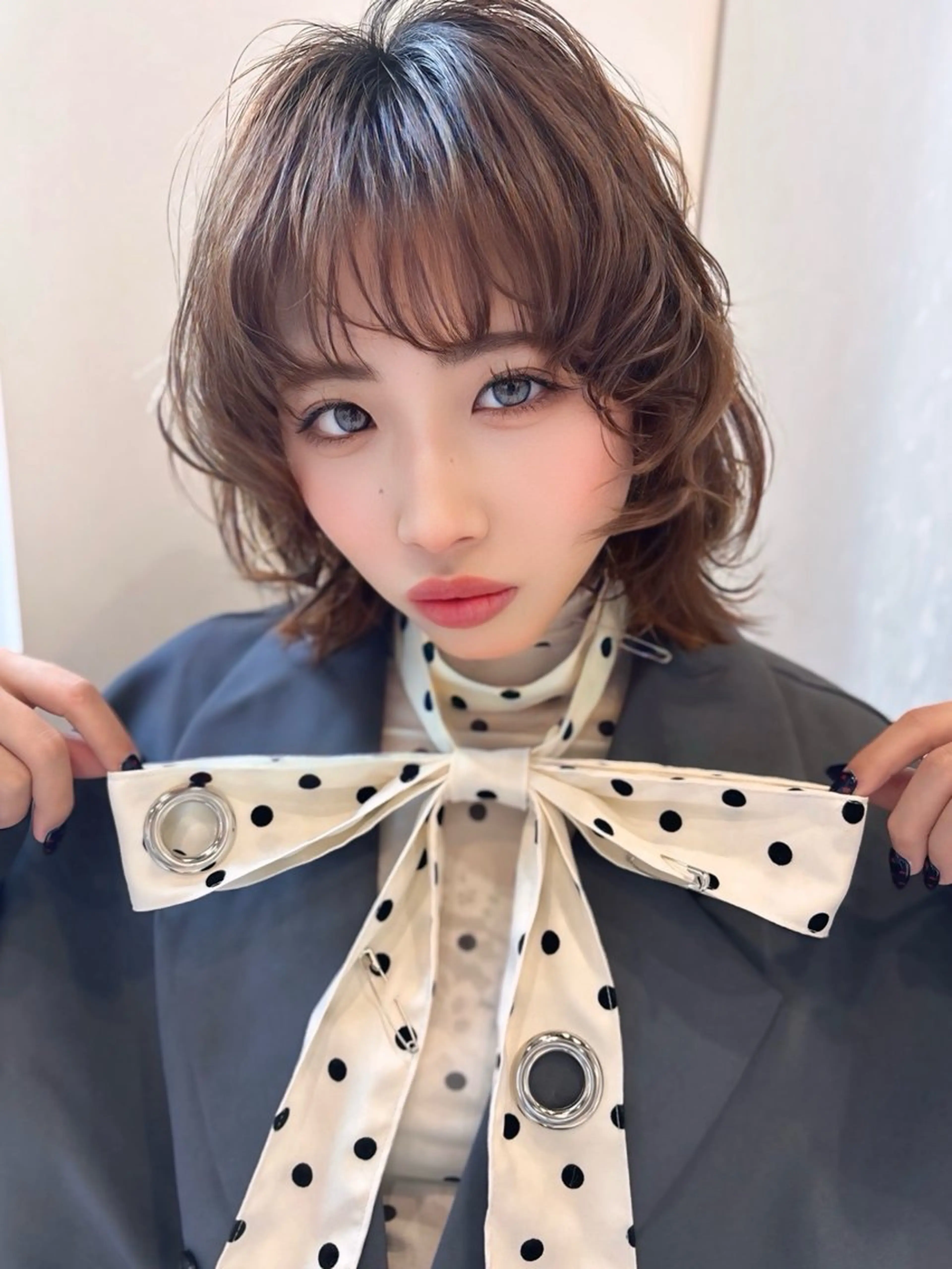 ショート カラー カット ヘアカラー SAYAKA 🍒／ボブ／暖色のヘアスタイル