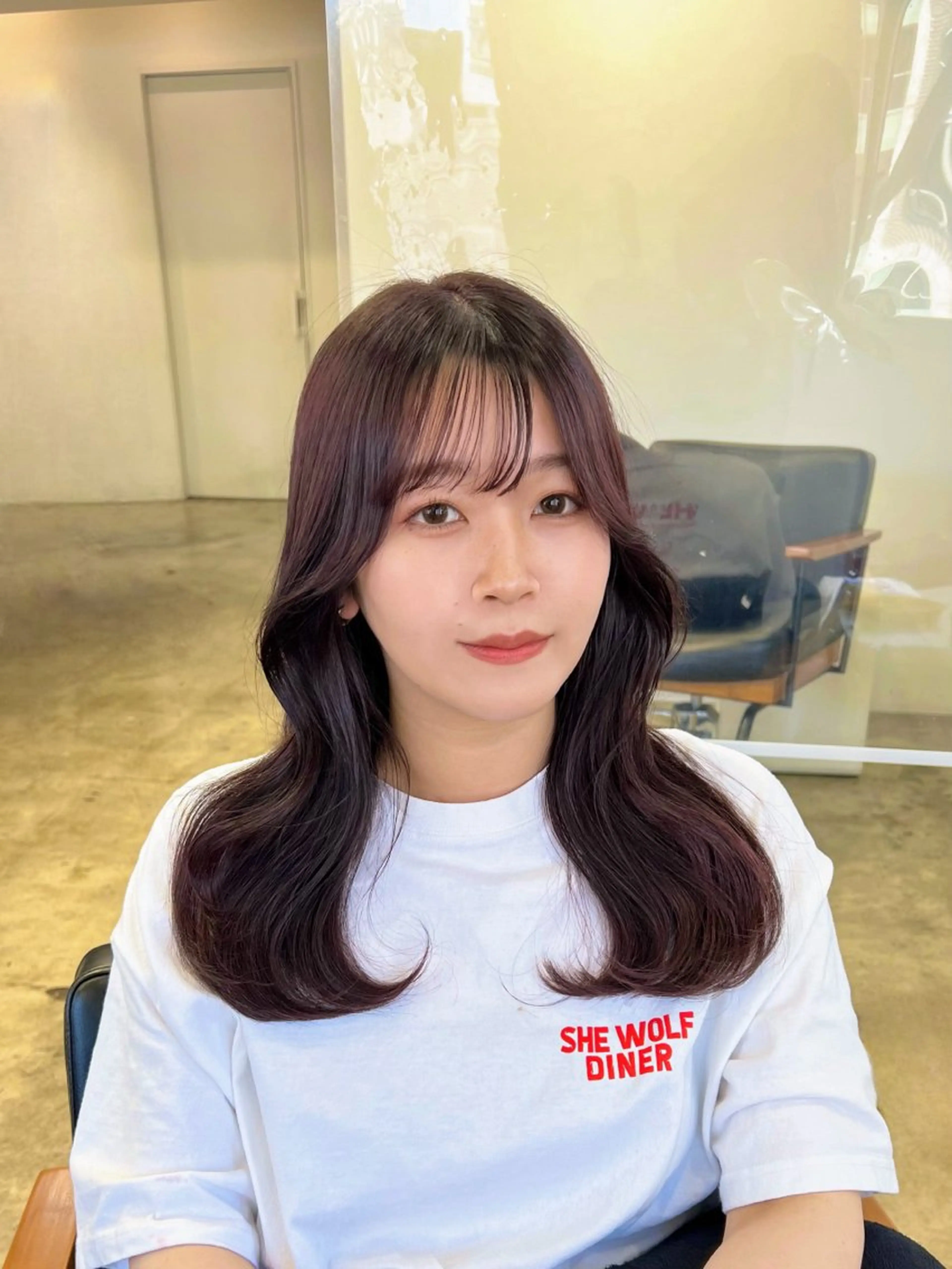 セミロング くびれヘア カット ヘアカラー トリートメント 【韓国風くびれヘア】 joule小木曽輝のヘアスタイル