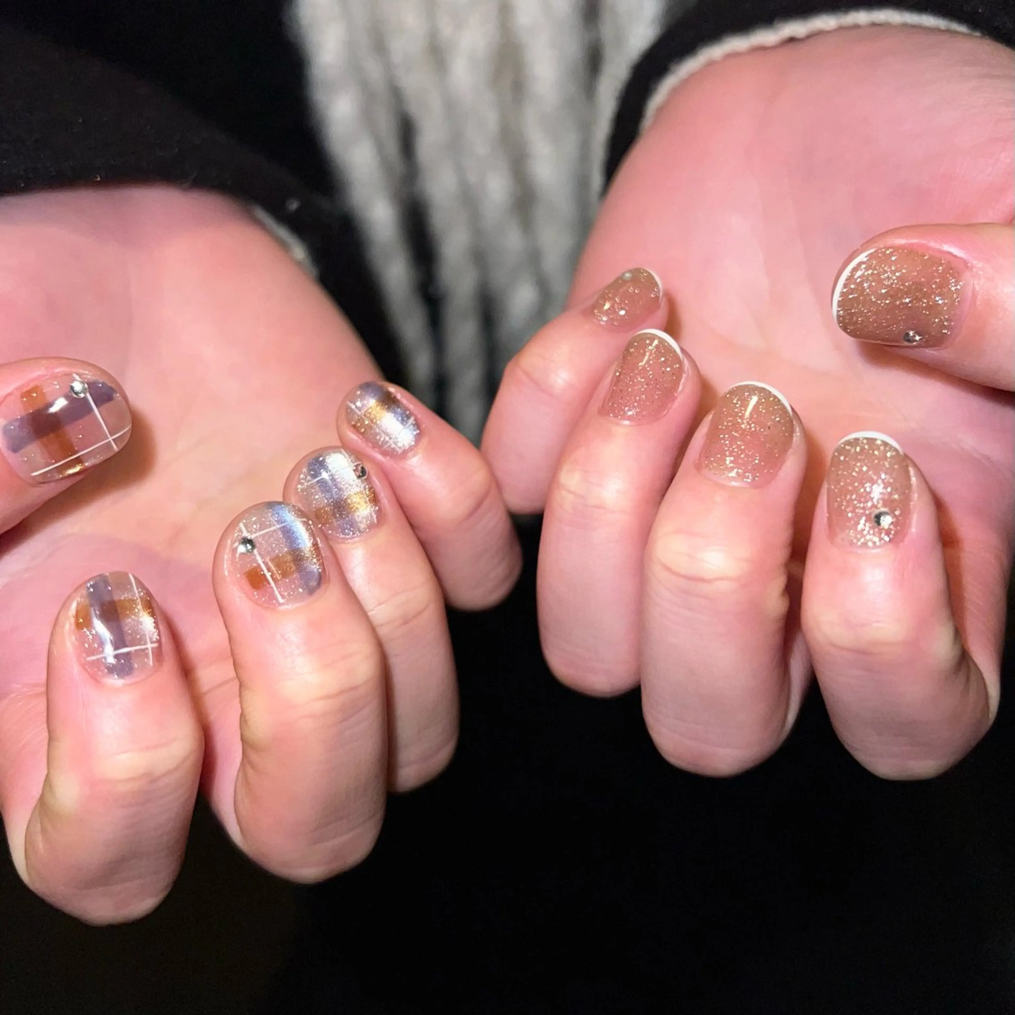 ネイル フラッシュネイル マグネットネイル kuga amiのネイルデザイン