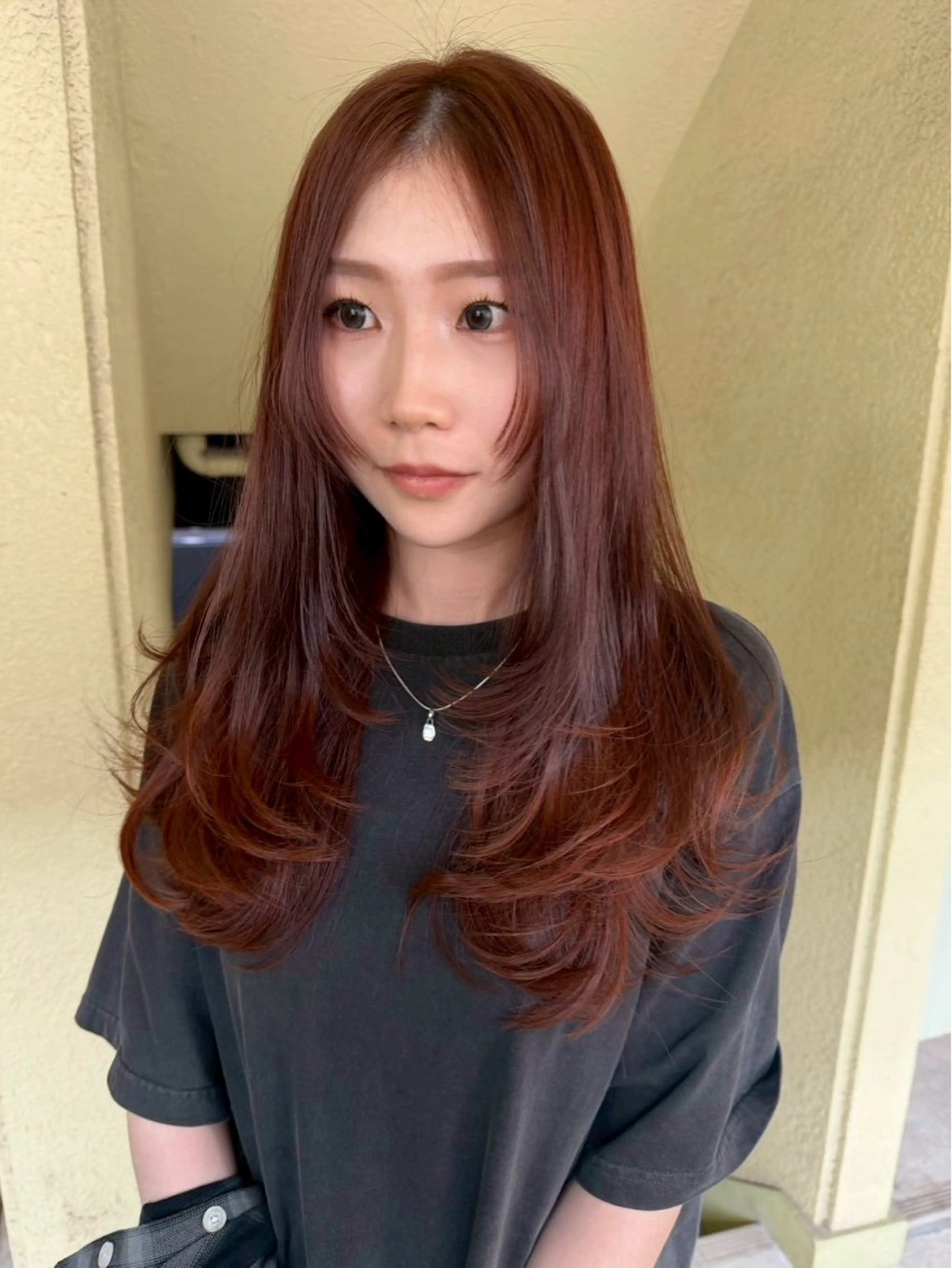 ロング カラー 透明感カラー ヘアカラー カラーモデル🧤 いろはのヘアスタイル