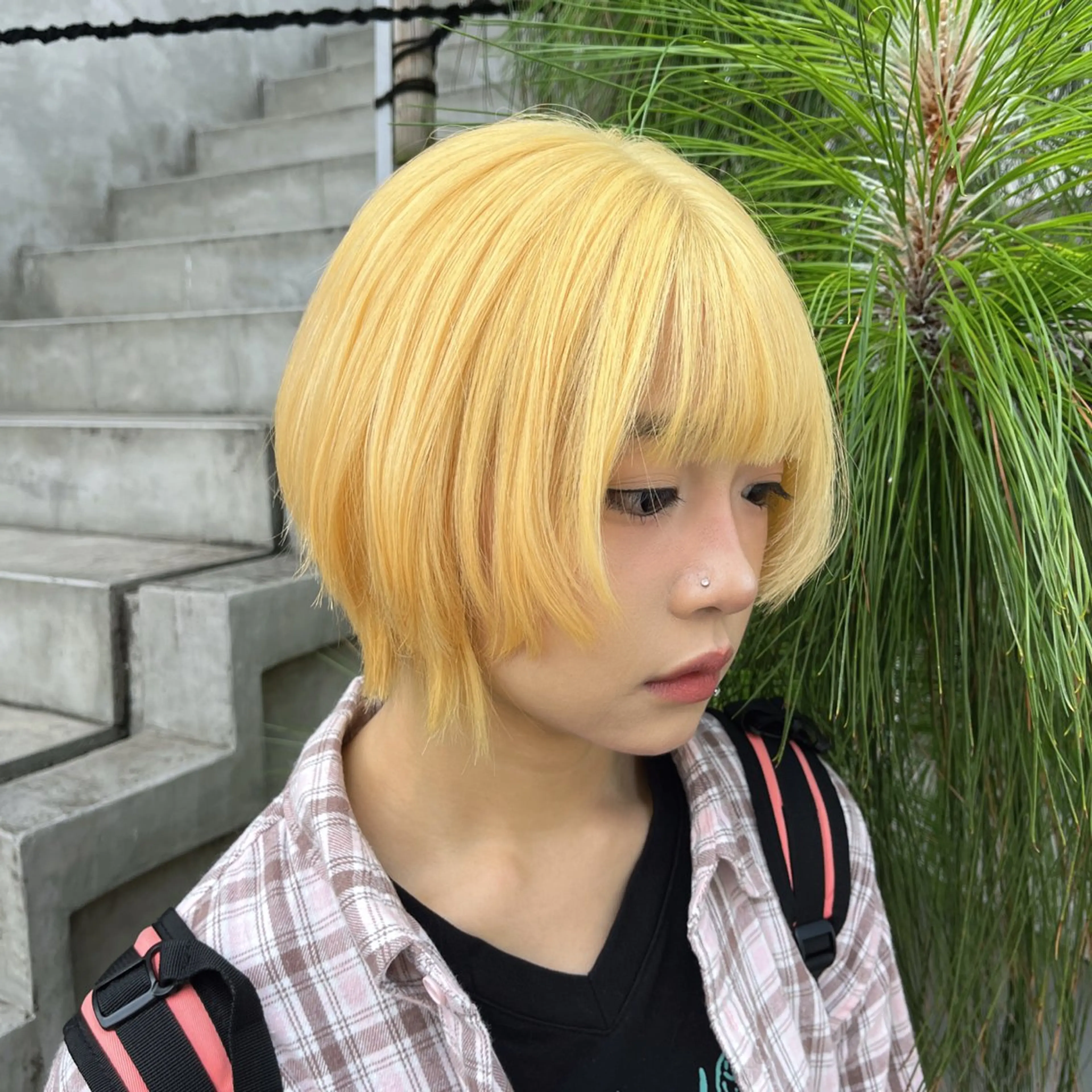 カラー 抜きっぱなしブロンド ダブルカラー mary'sメリー /ニュアンスカラーのヘアスタイル