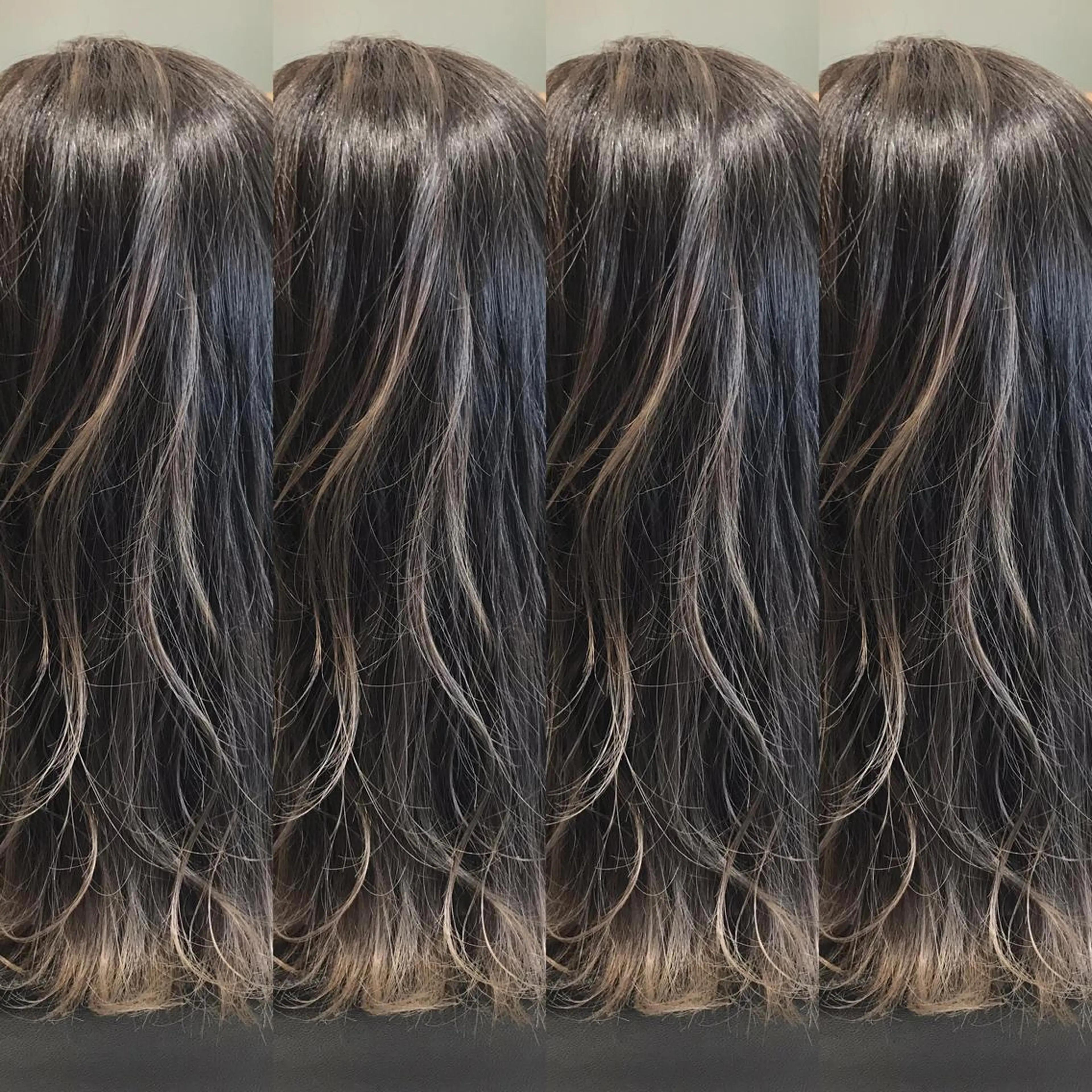 セミロング カラー デザインカラー ヘアカラー 大久保 隆蔵のヘアスタイル