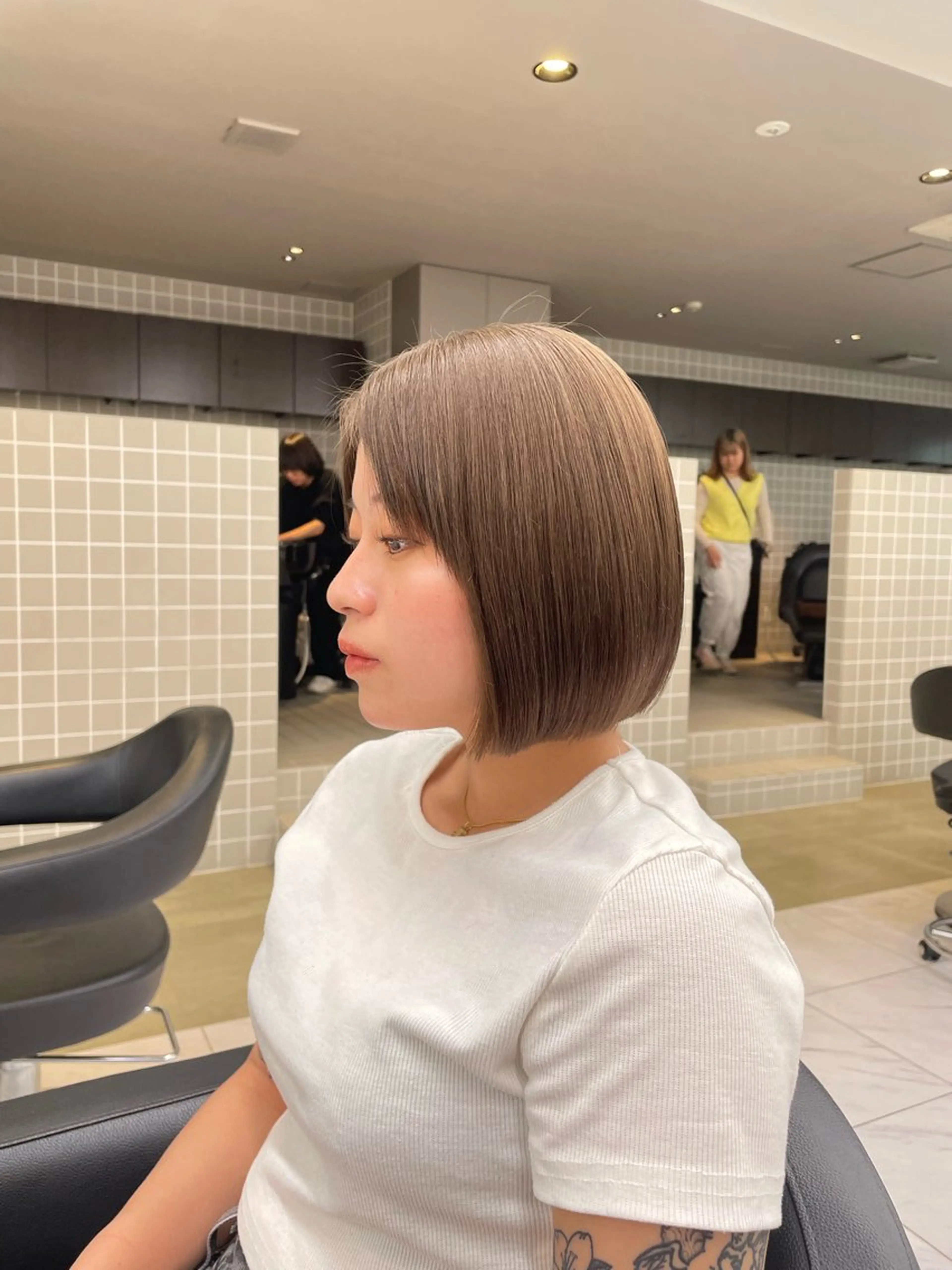 ショート カラー ヘアアレンジ ヘアカラー トリートメント ヘアセット 💗横浜美容室 💗HARUNAのヘアスタイル