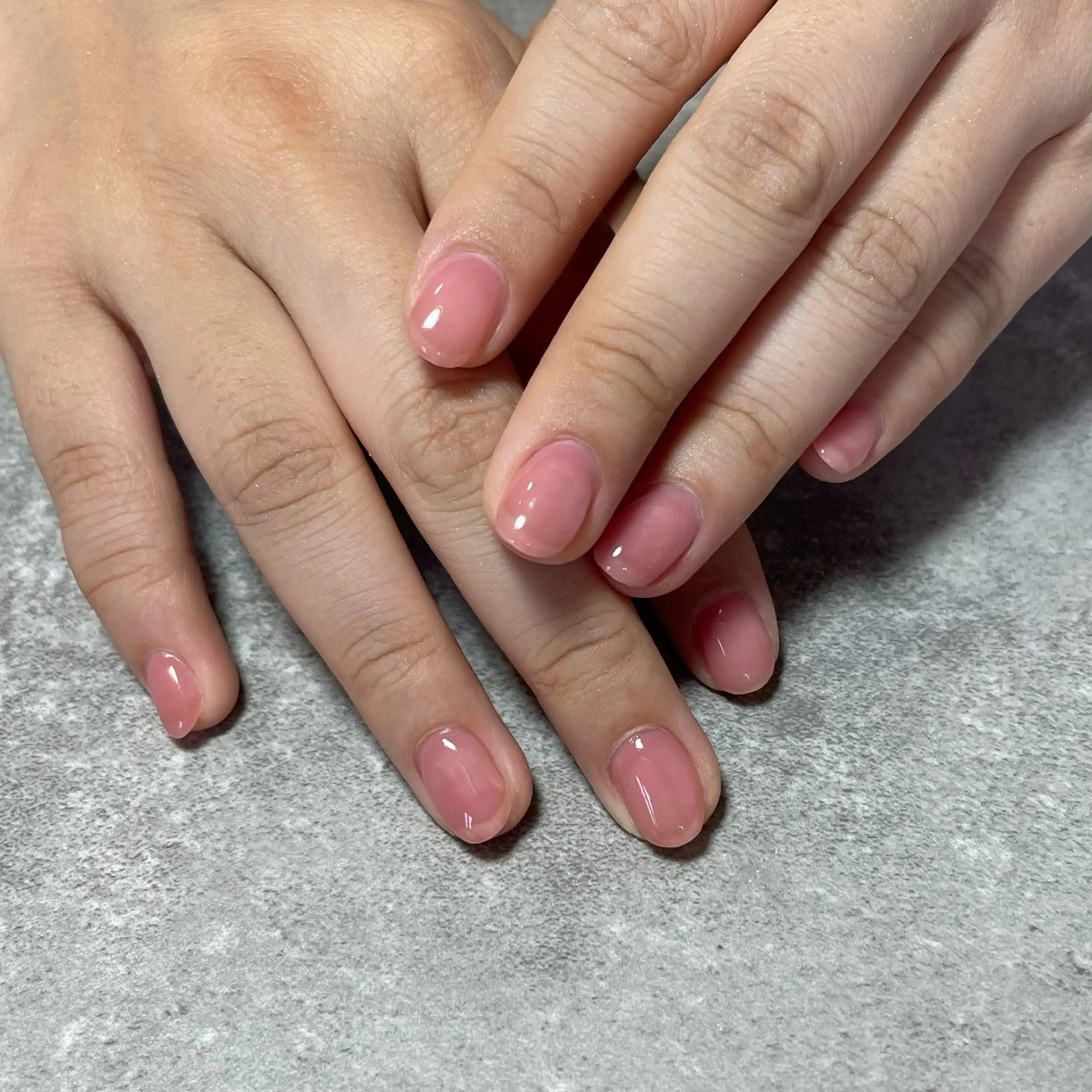 ネイル ワンカラーネイル ピンク ハンドネイル SunBrown Mireiのネイルデザイン