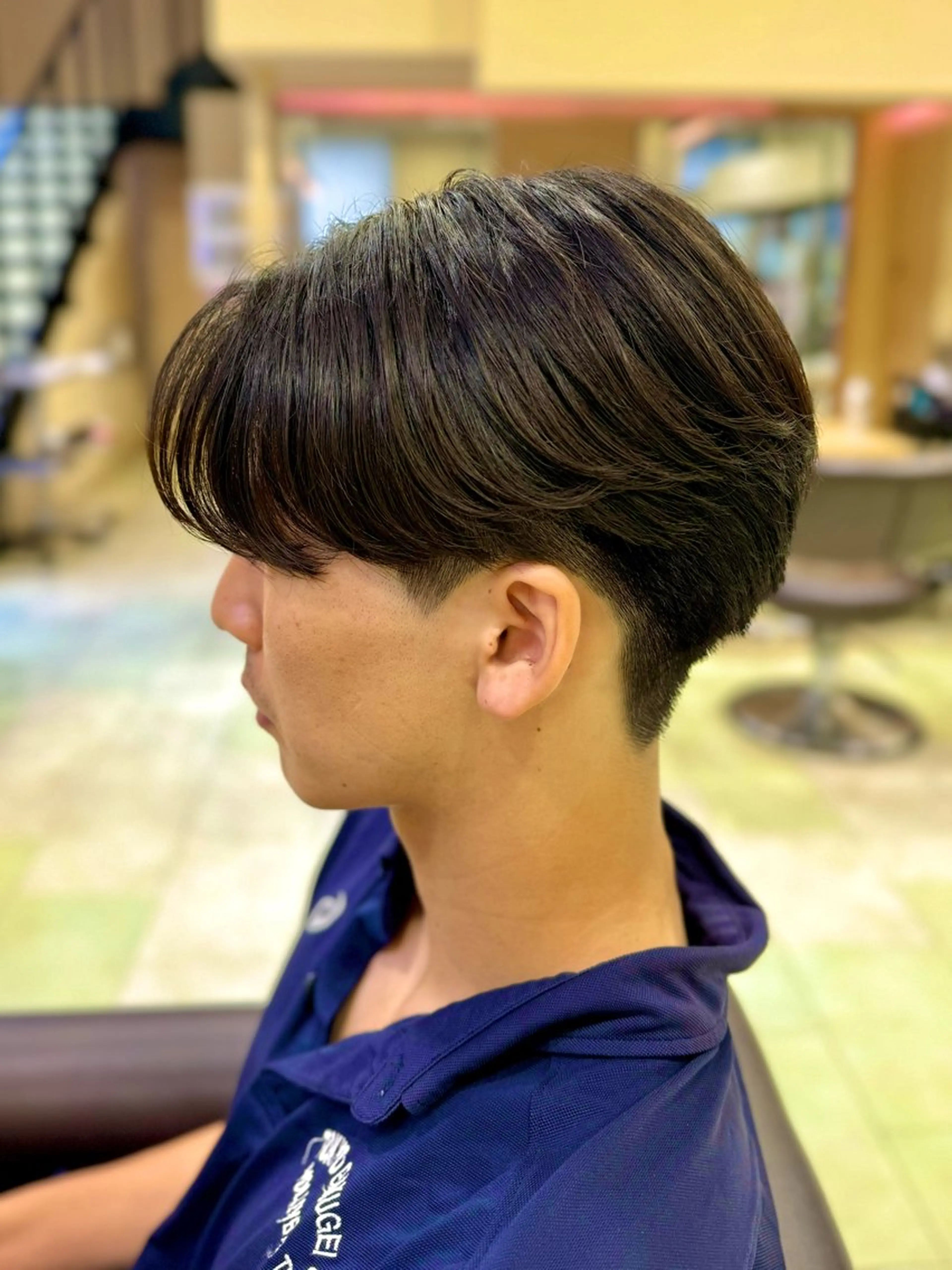 メンズ レイヤー/センター パート/坂本翔のヘアスタイル