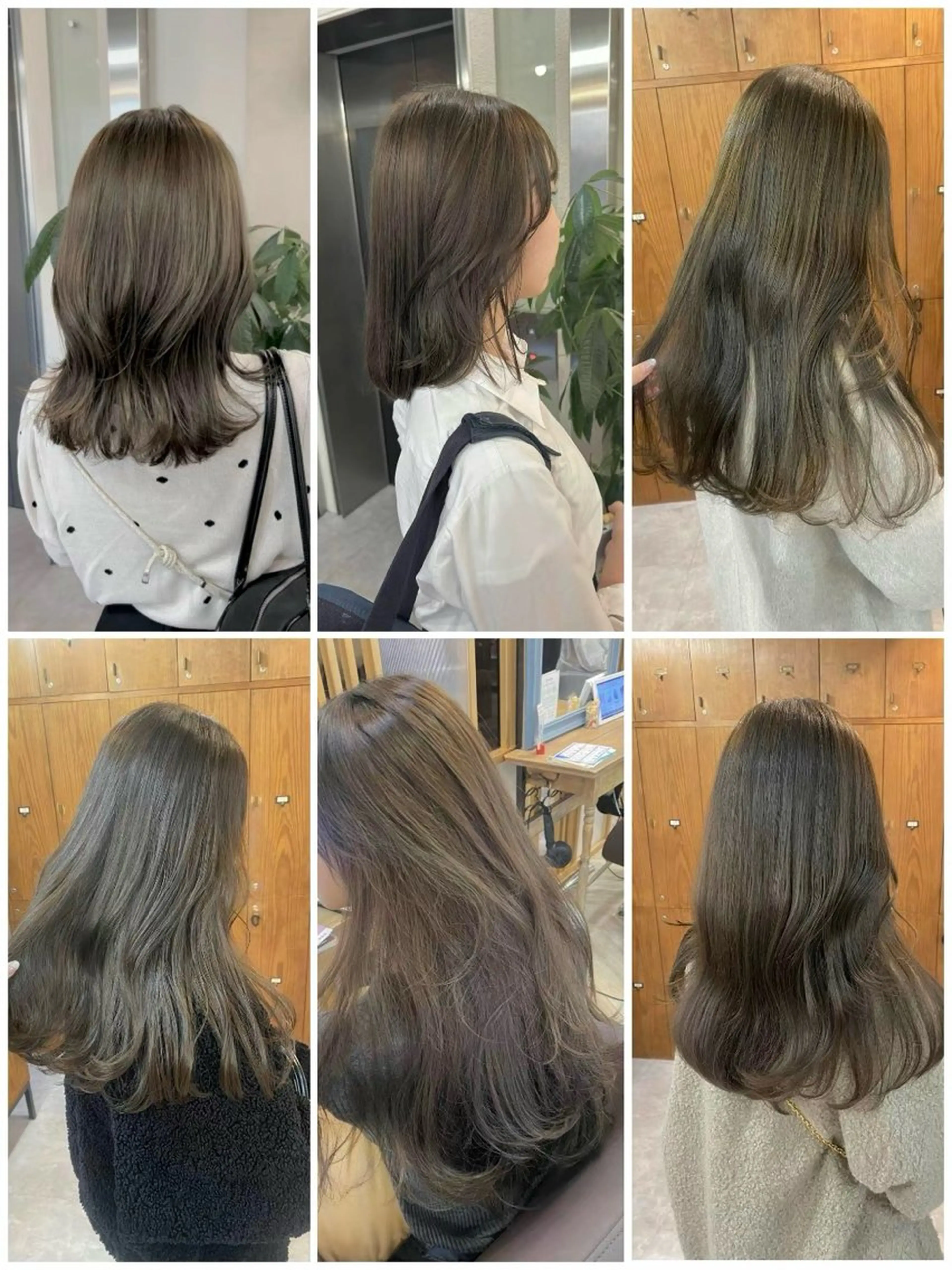 セミロング カラー カット ヘアカラー トリートメント AYANO ／レイヤー／オリーブのヘアスタイル