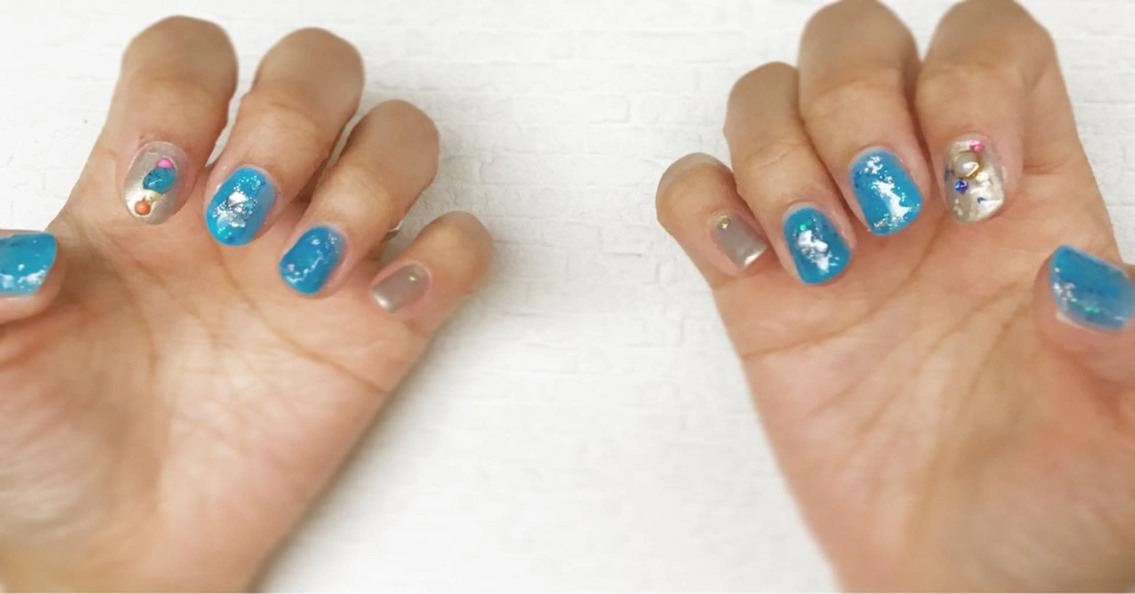 ネイル ブルー gui amichanのネイルデザイン