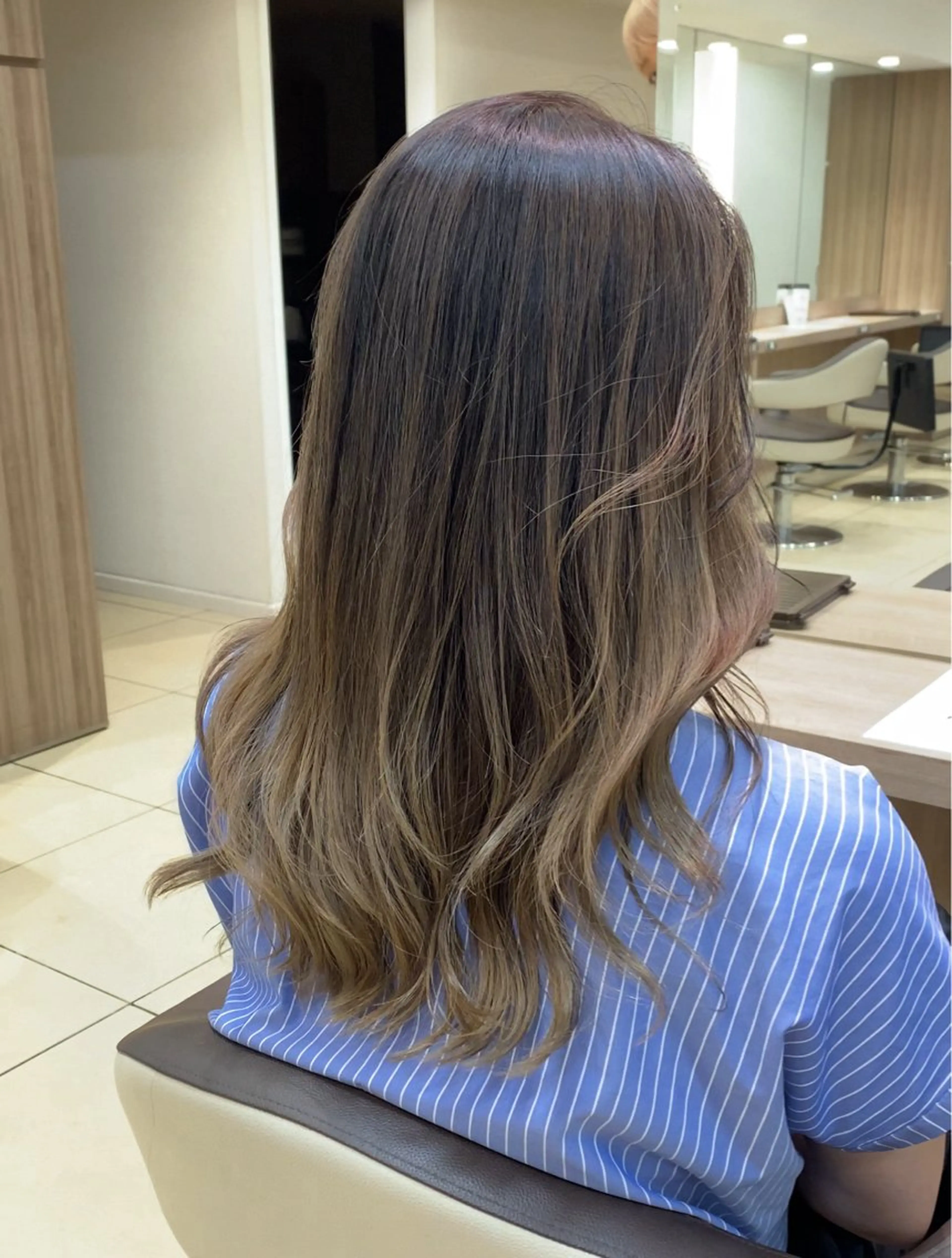 セミロング カラー ブリーチ 透明感カラー/ 松井克樹のヘアスタイル