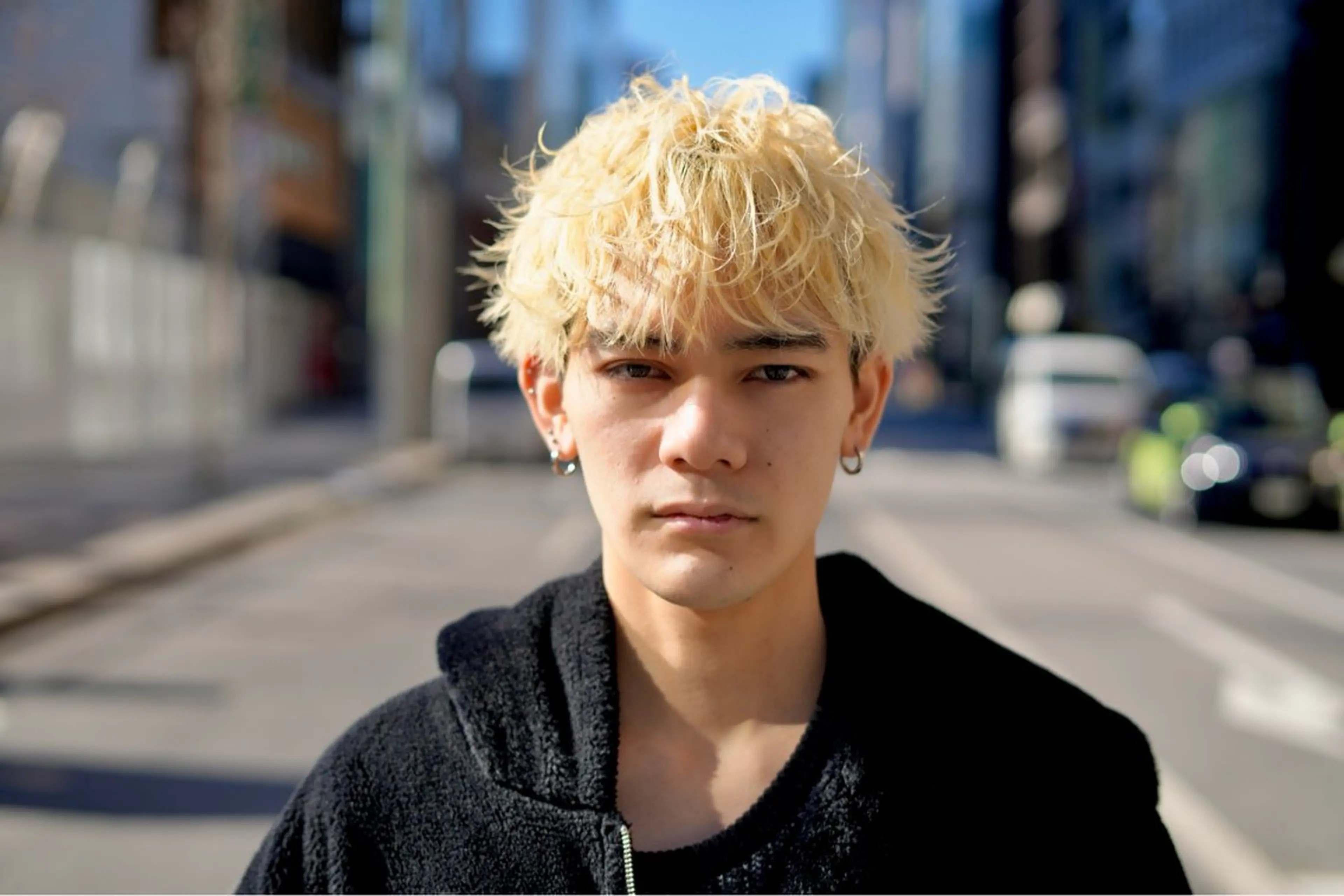 メンズ メンズブリーチ メンズ韓国風 刈り上げ レイヤー/メンズ 矢津田侑のヘアスタイル