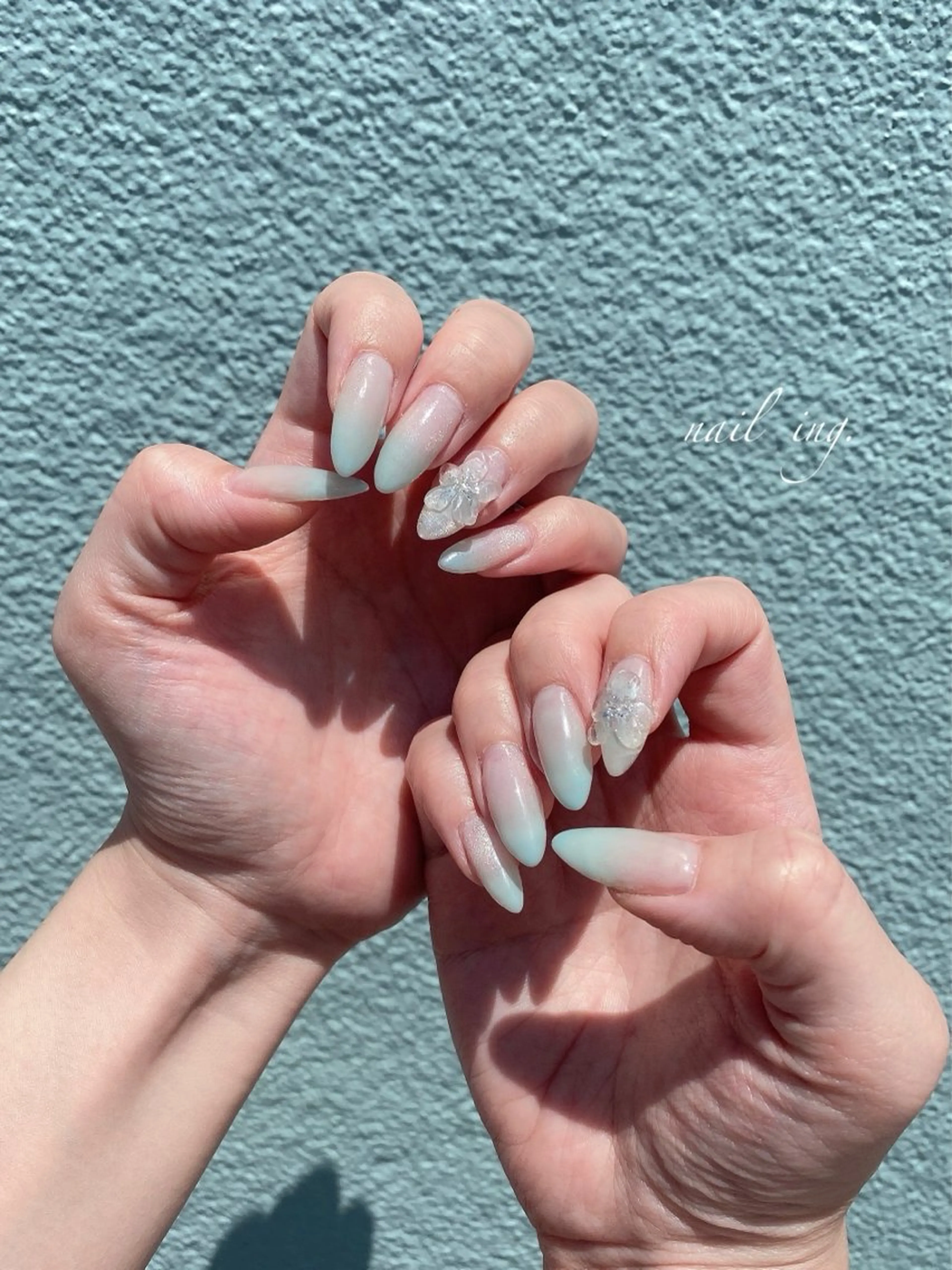 ネイル クリアネイル フラワーネイル シンプルネイル ｉｎｇ .のネイルデザイン