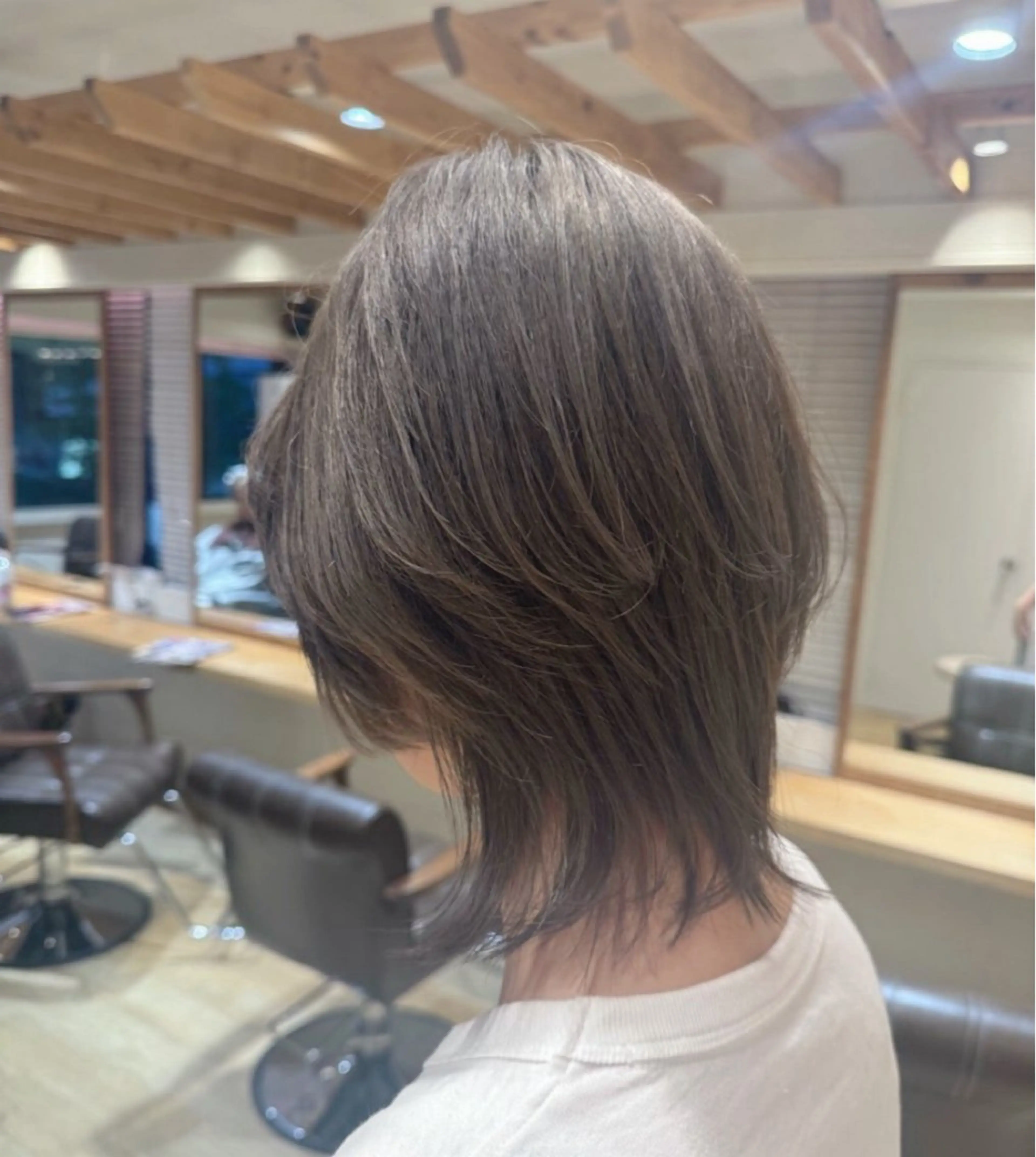 ミディアム カラー ヘアアレンジ カット ヘアカラー 柳川瑠衣菜 EIGHT/新宿のヘアスタイル