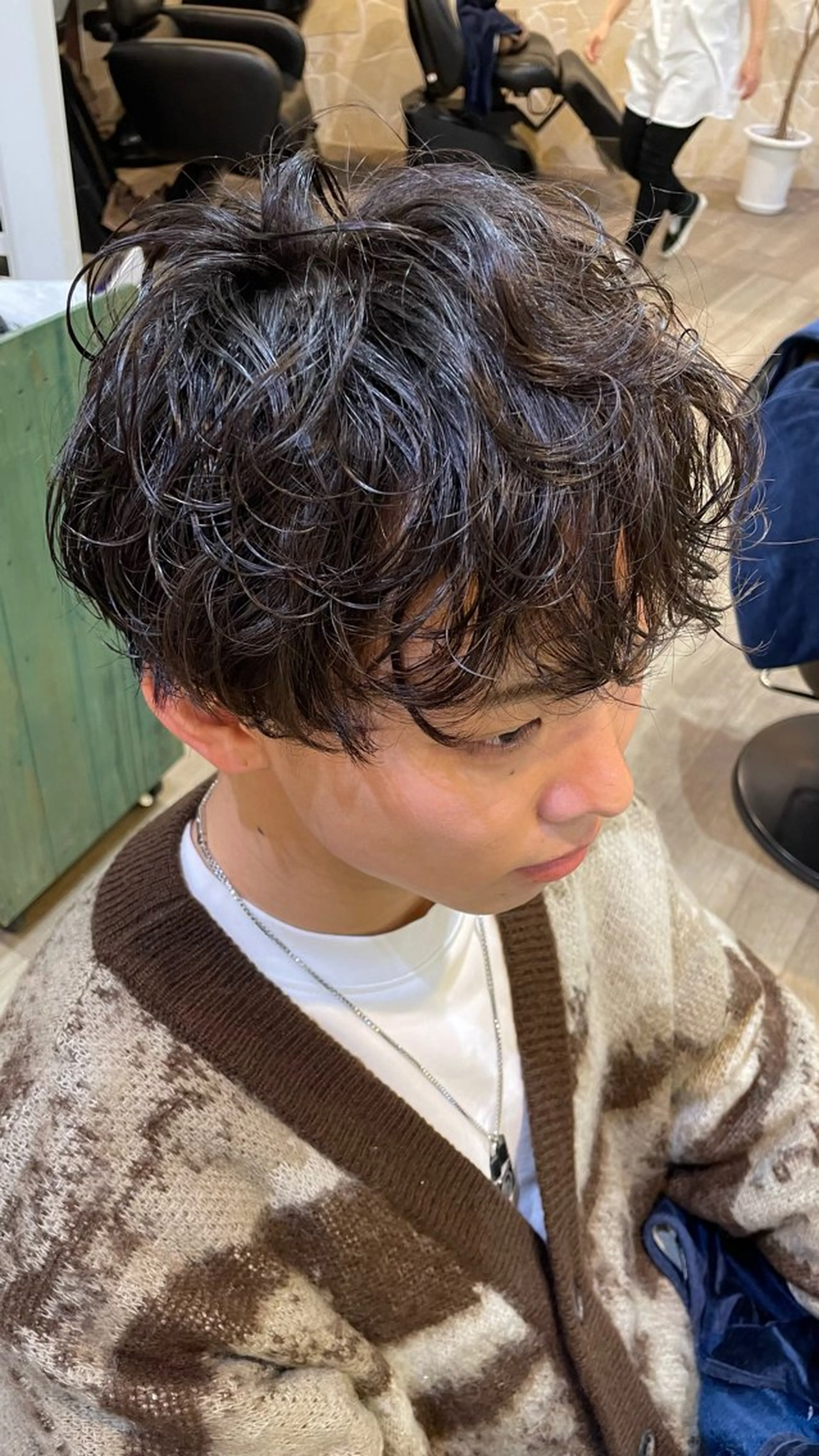 ショート パーマ 🎀ハイトーン/ 艶カラー/夕月🎀のヘアスタイル