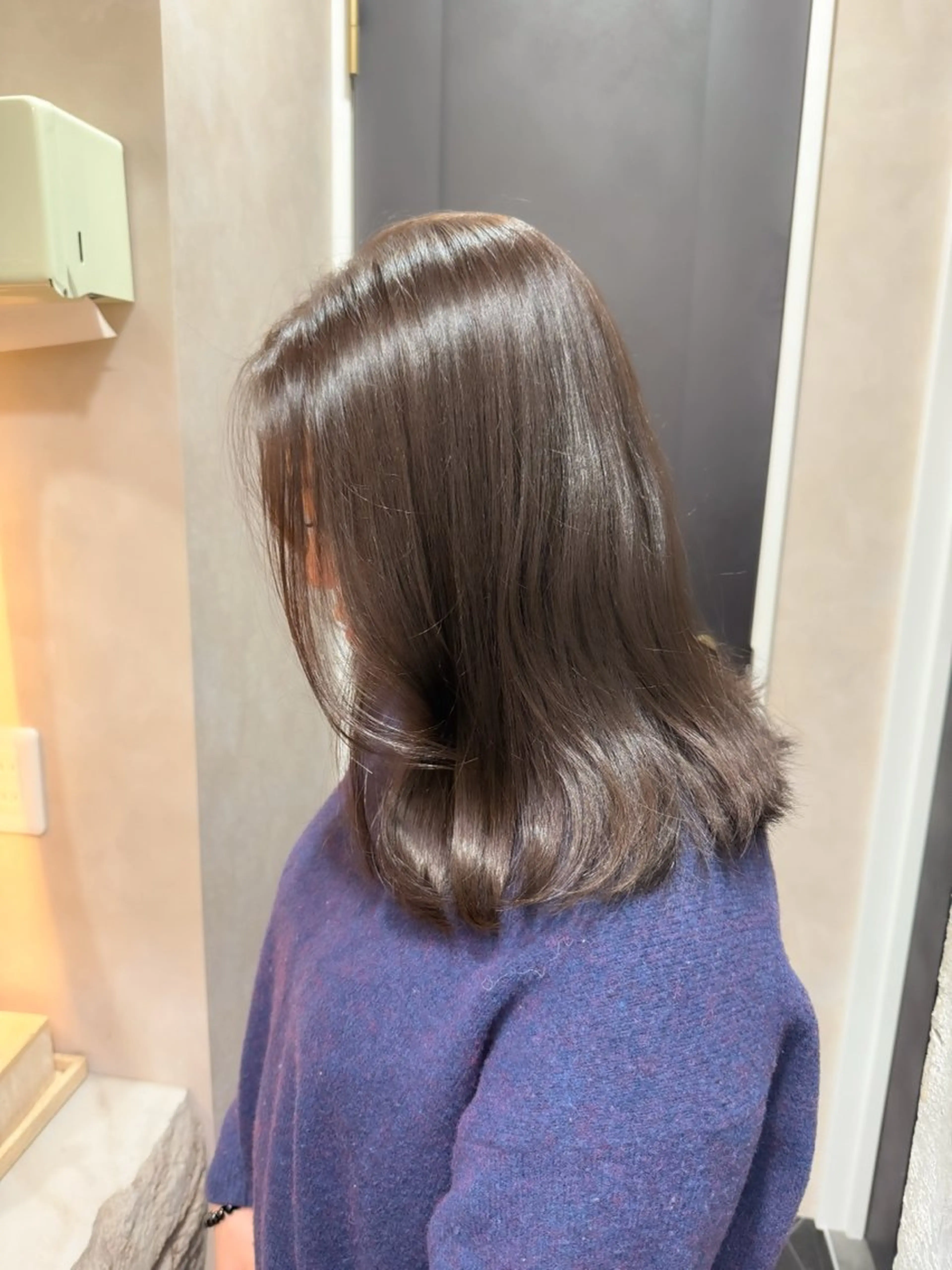 ミディアム カラー ヘアカラー トリートメント ヘッドスパ 🪐レイヤー/抜け感 カラー/加野彩果🪐のヘアスタイル