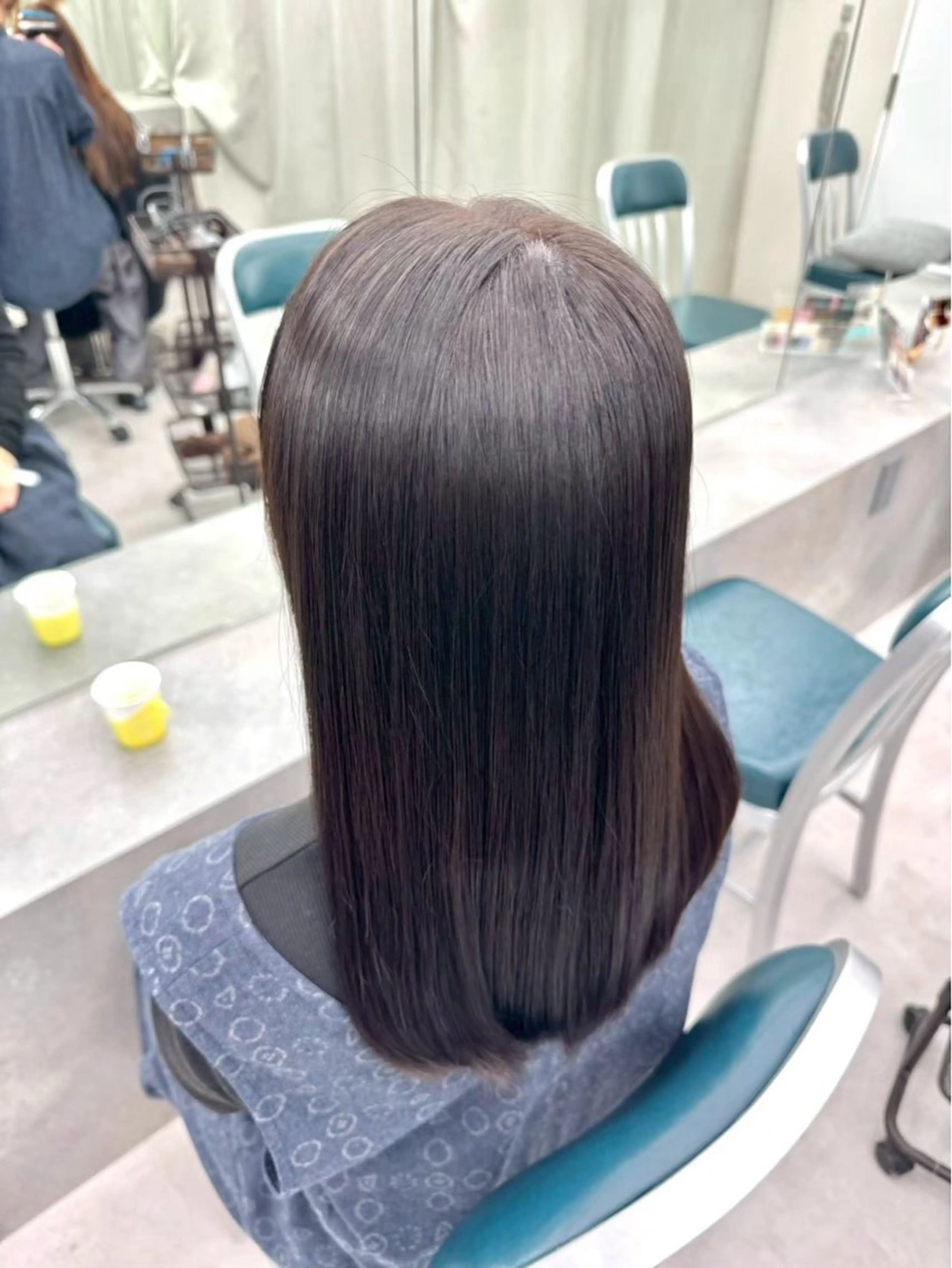 セミロング カラー ヘアカラー エクステ🫧アレンジ ￤横浜  ももはのヘアスタイル