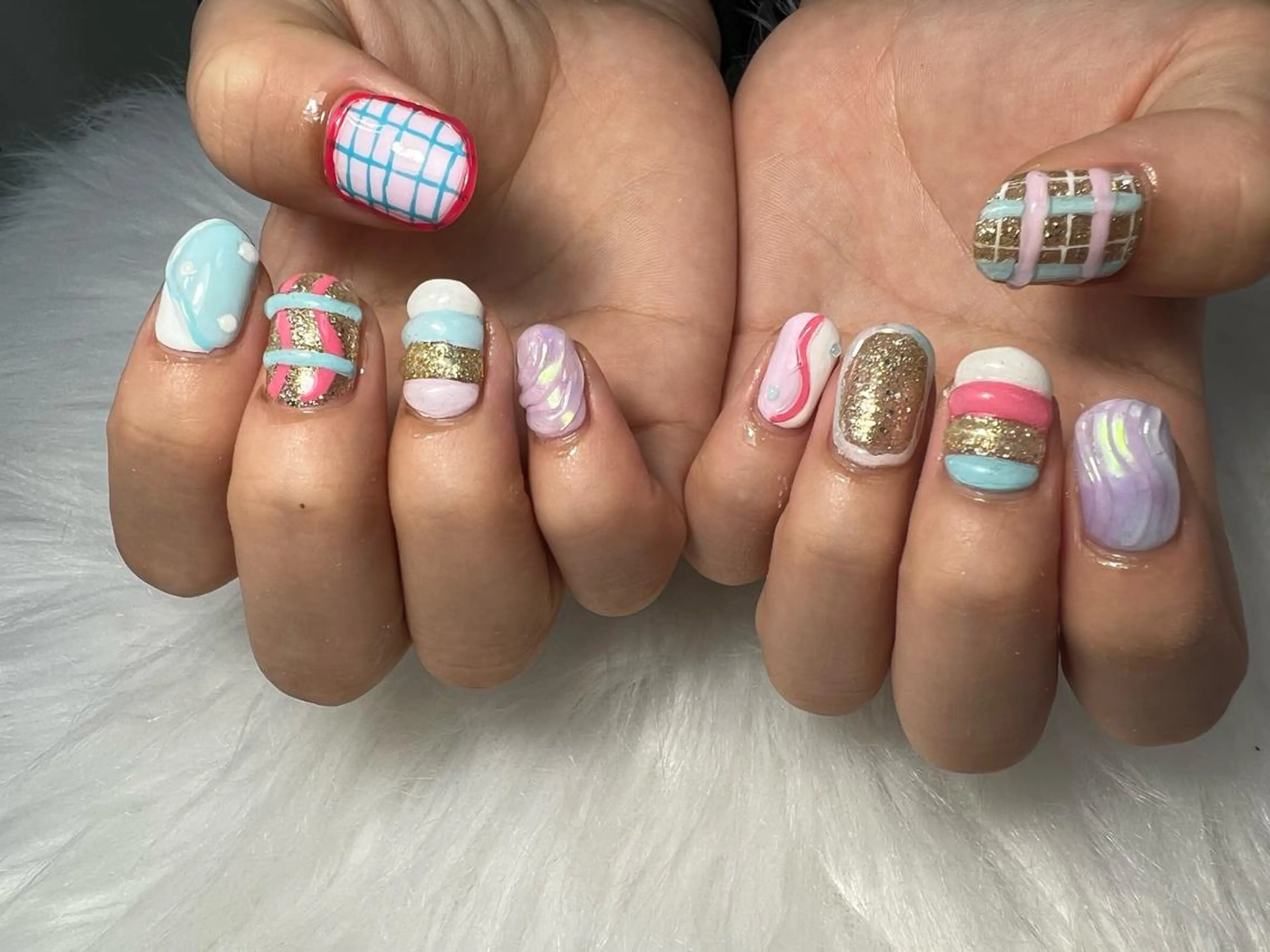 ネイル ハンドネイル Mana‪ ‪·͜· ❤︎‬のネイルデザイン