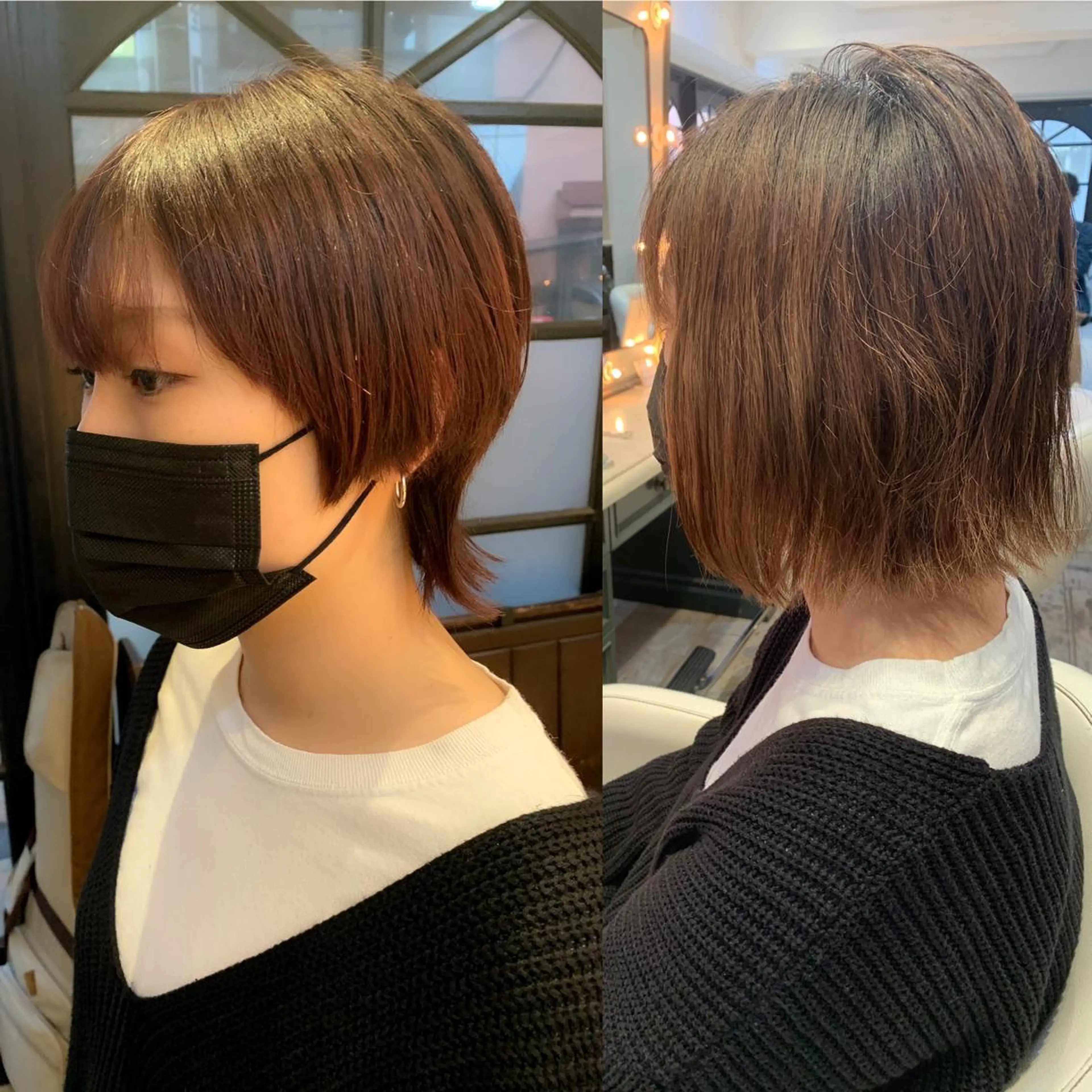 ショート カラー パーマ ヘアアレンジ メンズ キッズ マッシュウルフ マッシュ メンズウルフカット ショートヘア ウルフカット hiro【沿線で叶う 似合わせhair】のヘアスタイル