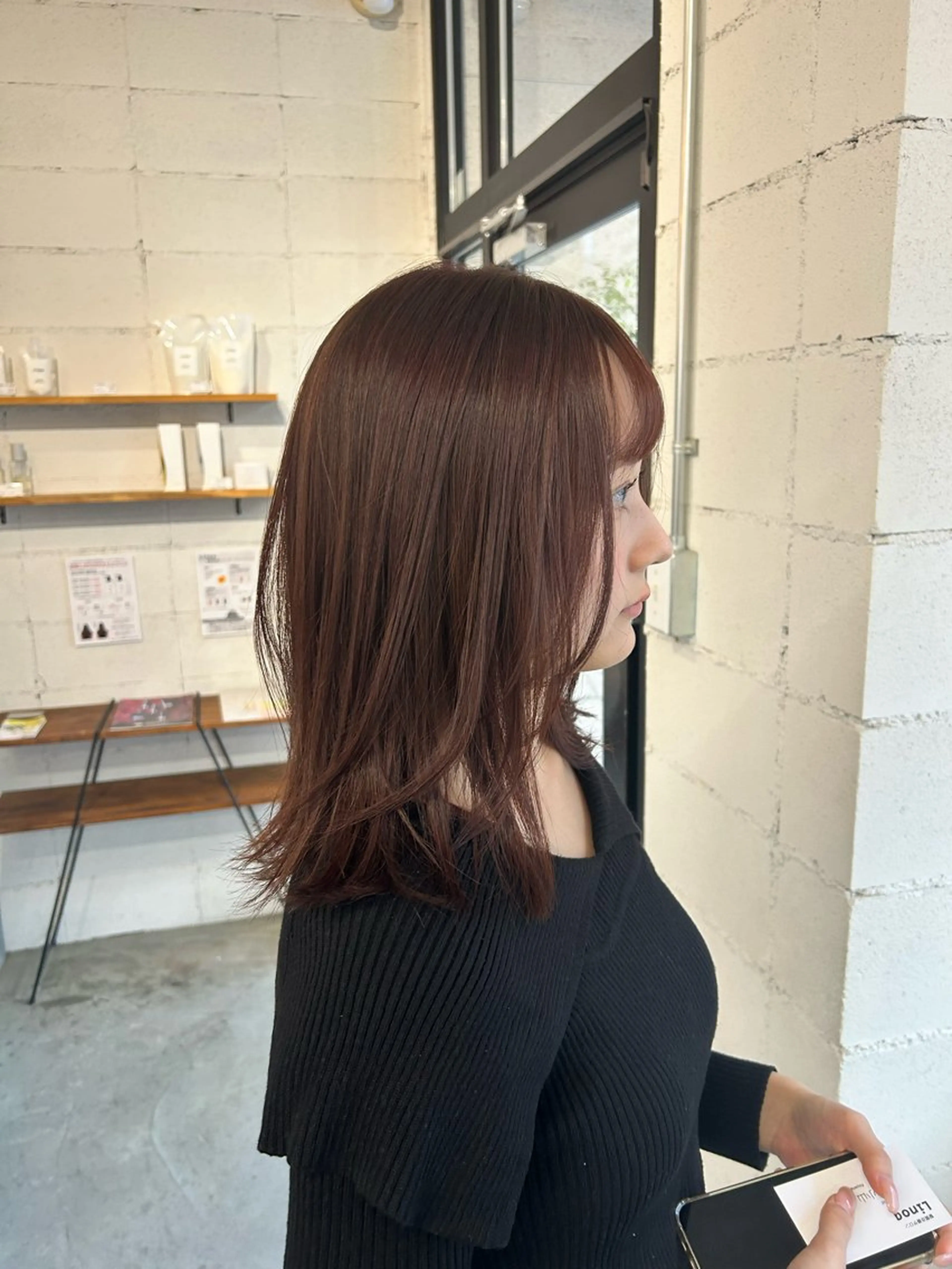 ミディアム 1回で綺麗になる 髪質改善 小山光のヘアスタイル