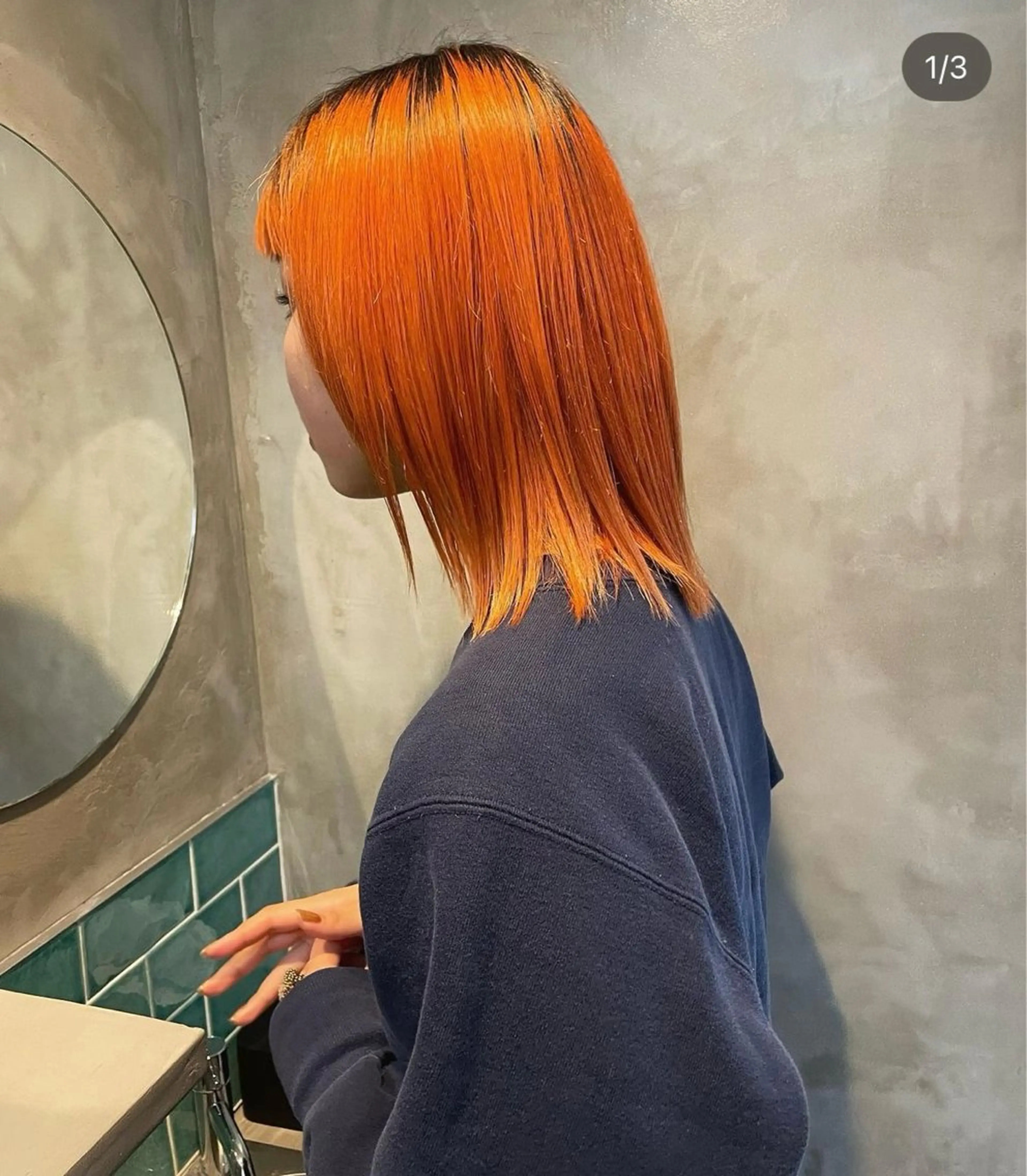 ミディアム カラー 似合わせカット✂︎ りょお🫧のヘアスタイル