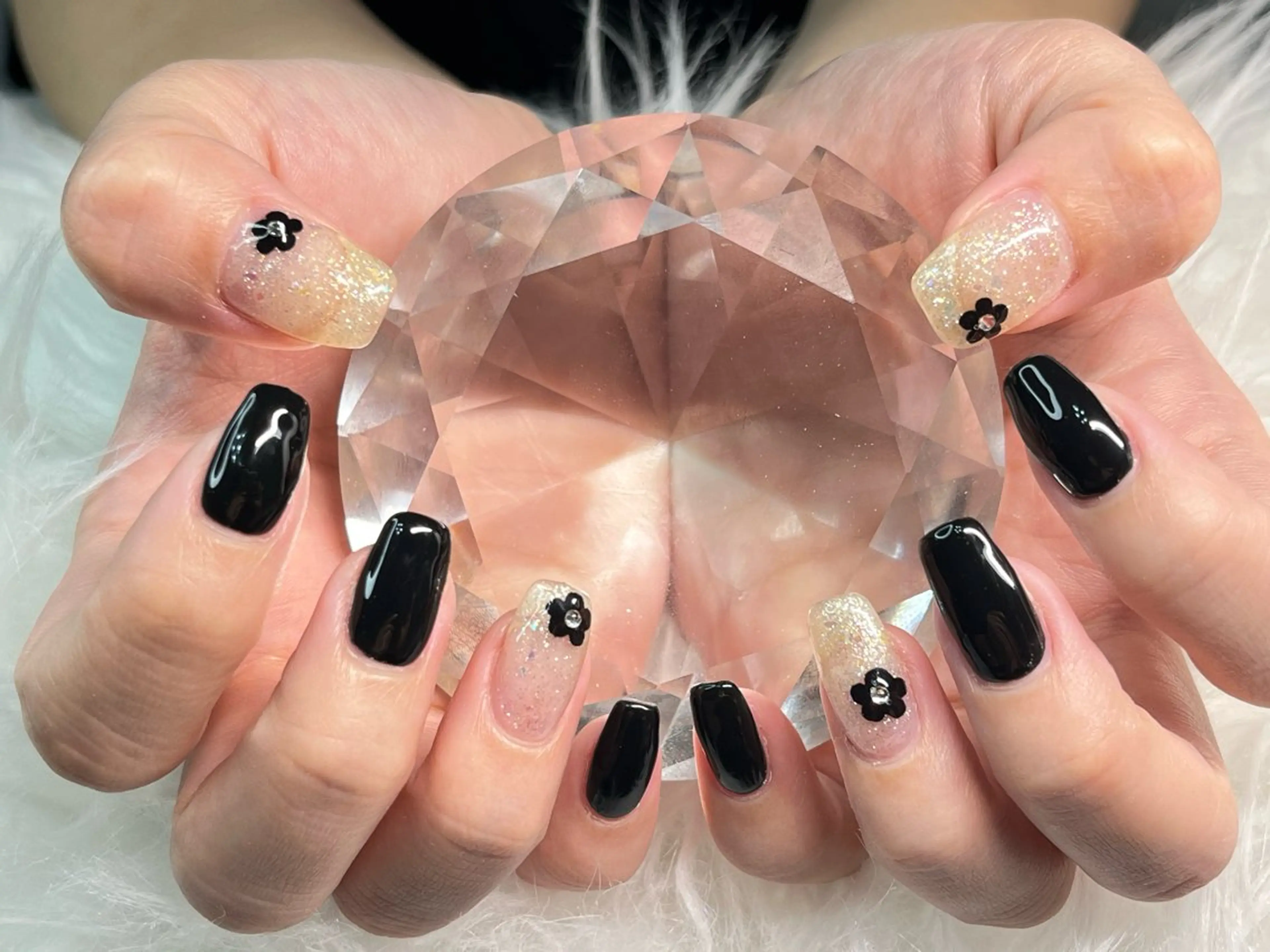 ネイル アートネイル マグネットネイル ニュアンスネイル ワンカラーネイル シンプルネイル ハンドネイル プライベートサロン N's Nailのネイルデザイン