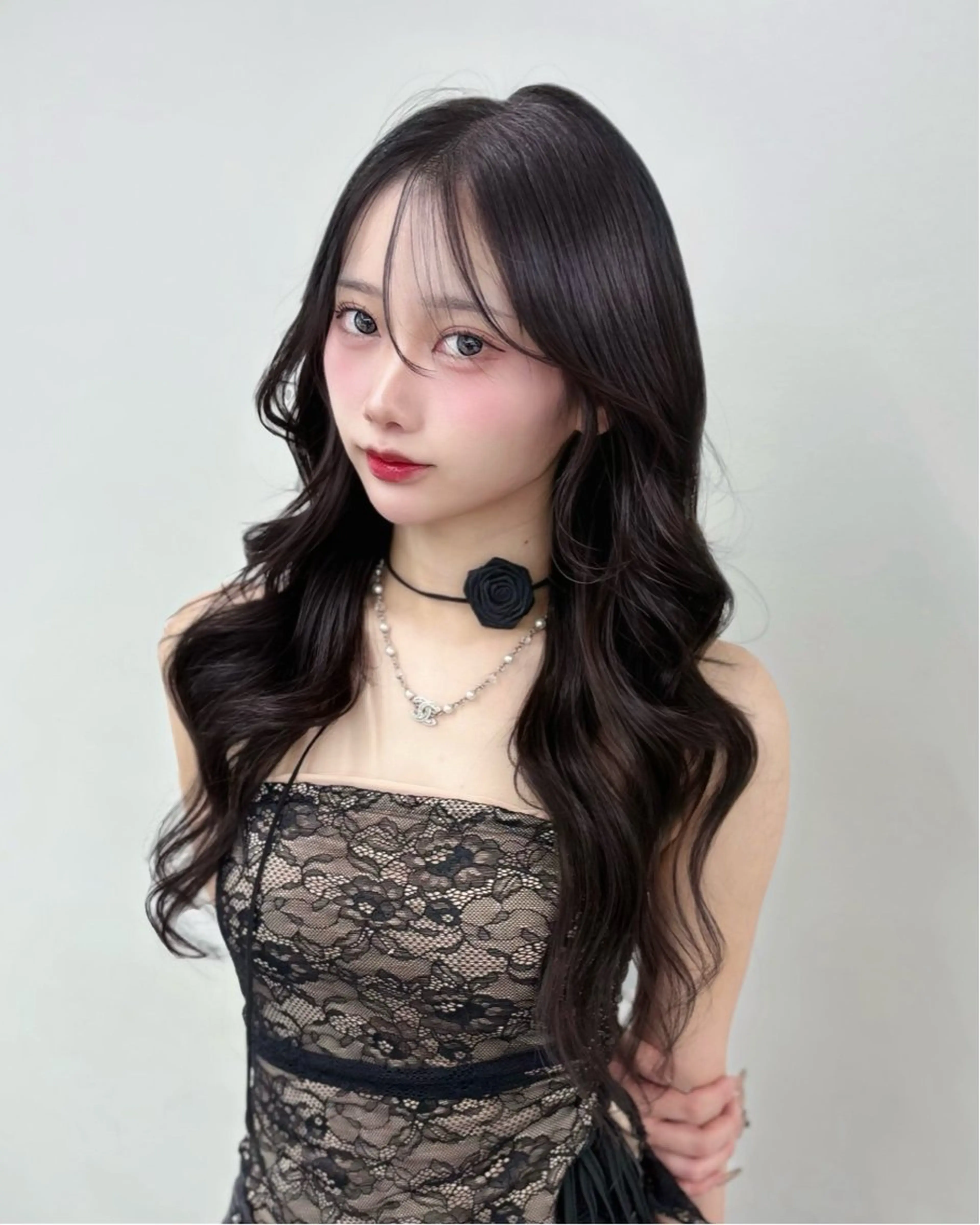 【🌿人気No.1メニュー】くびれるレイヤーカット+イルミナカラー+TOKIOプレミアムトリートメント #韓国ヘアの写真