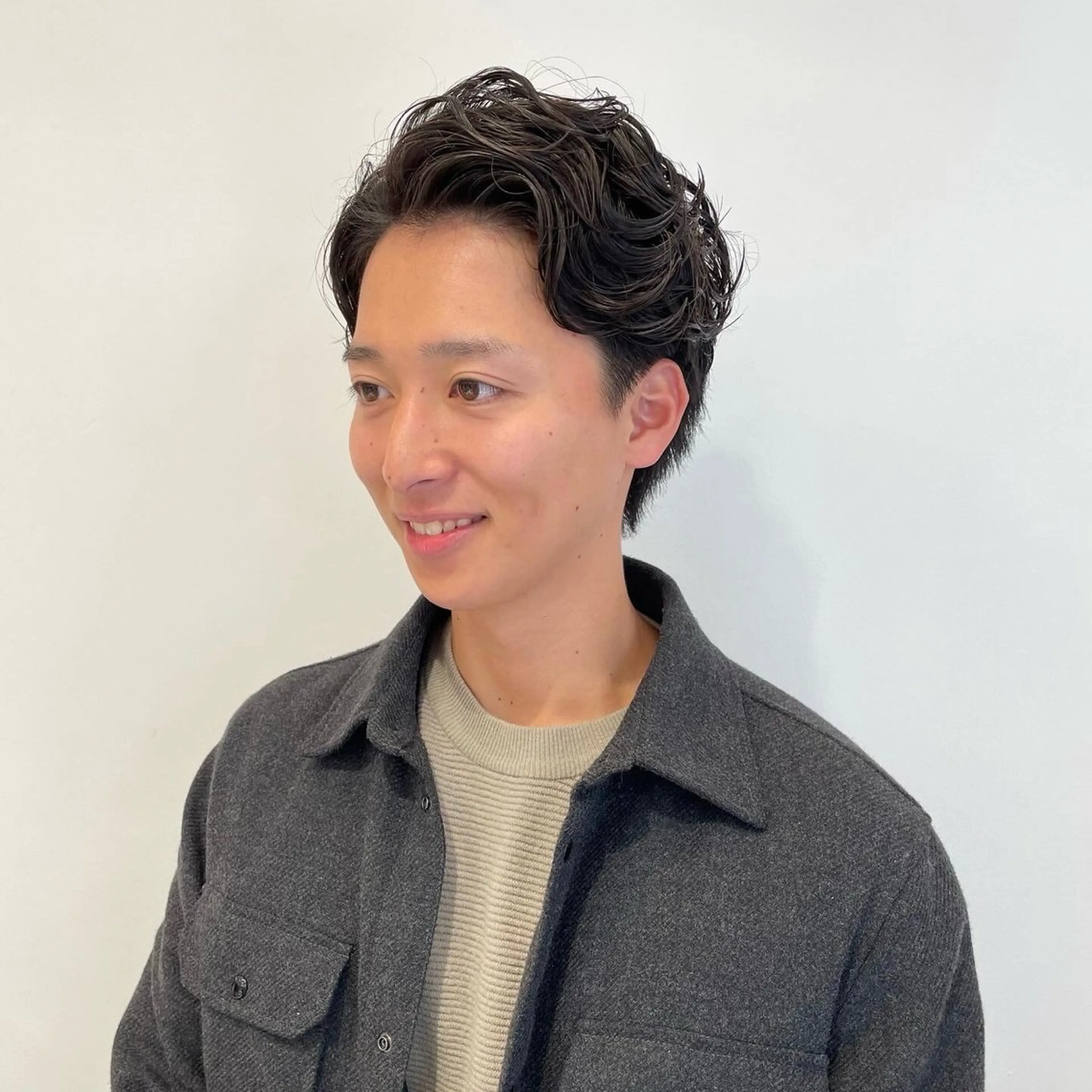 ショート パーマ メンズ ビジネス メンズパーマ 刈り上げ カット パーマ 堀江将太朗/恵比寿/ メンズカットのヘアスタイル