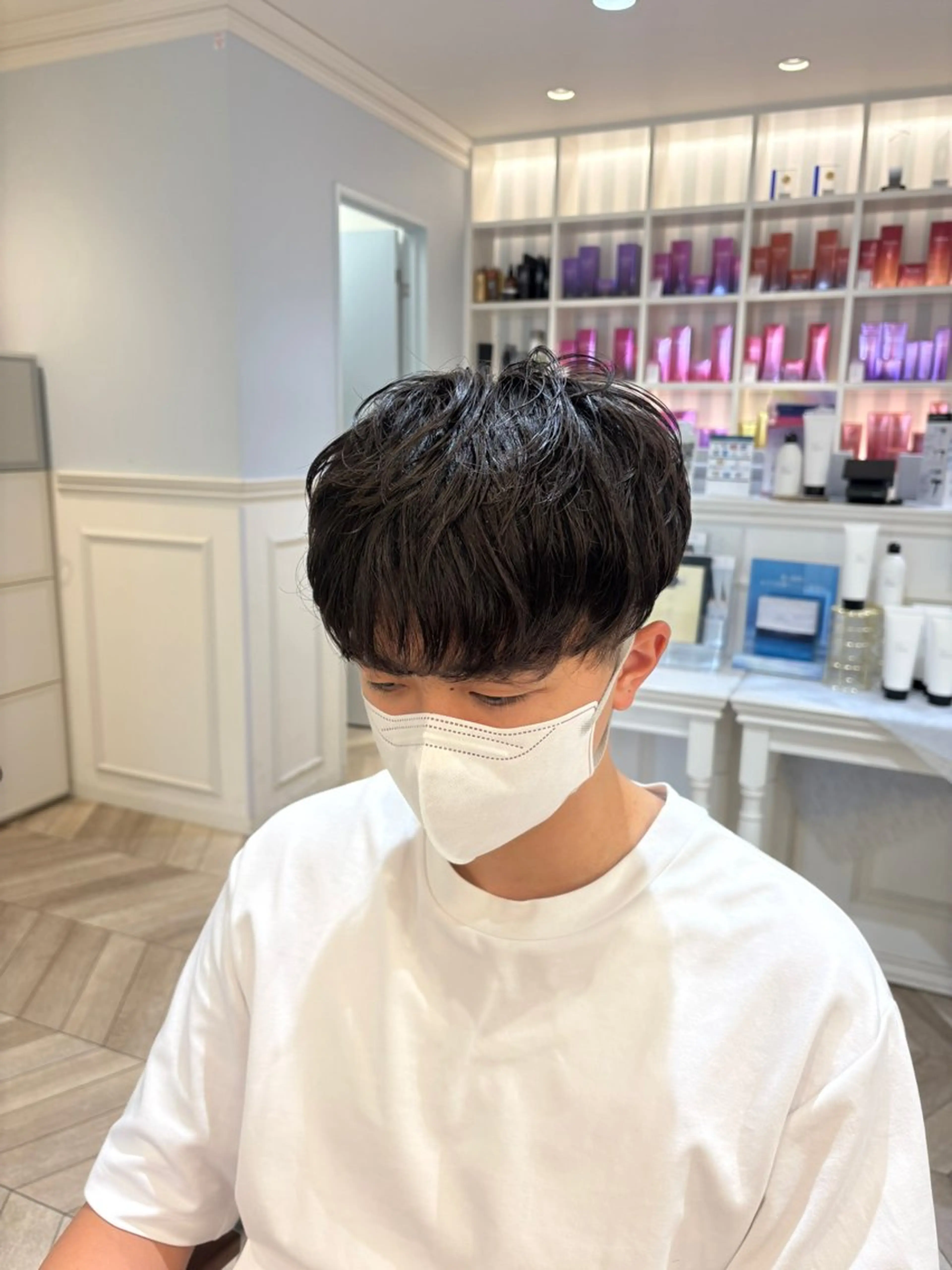 ショート メンズ マッシュ レイヤー/透明感 カラー💙koukiのヘアスタイル
