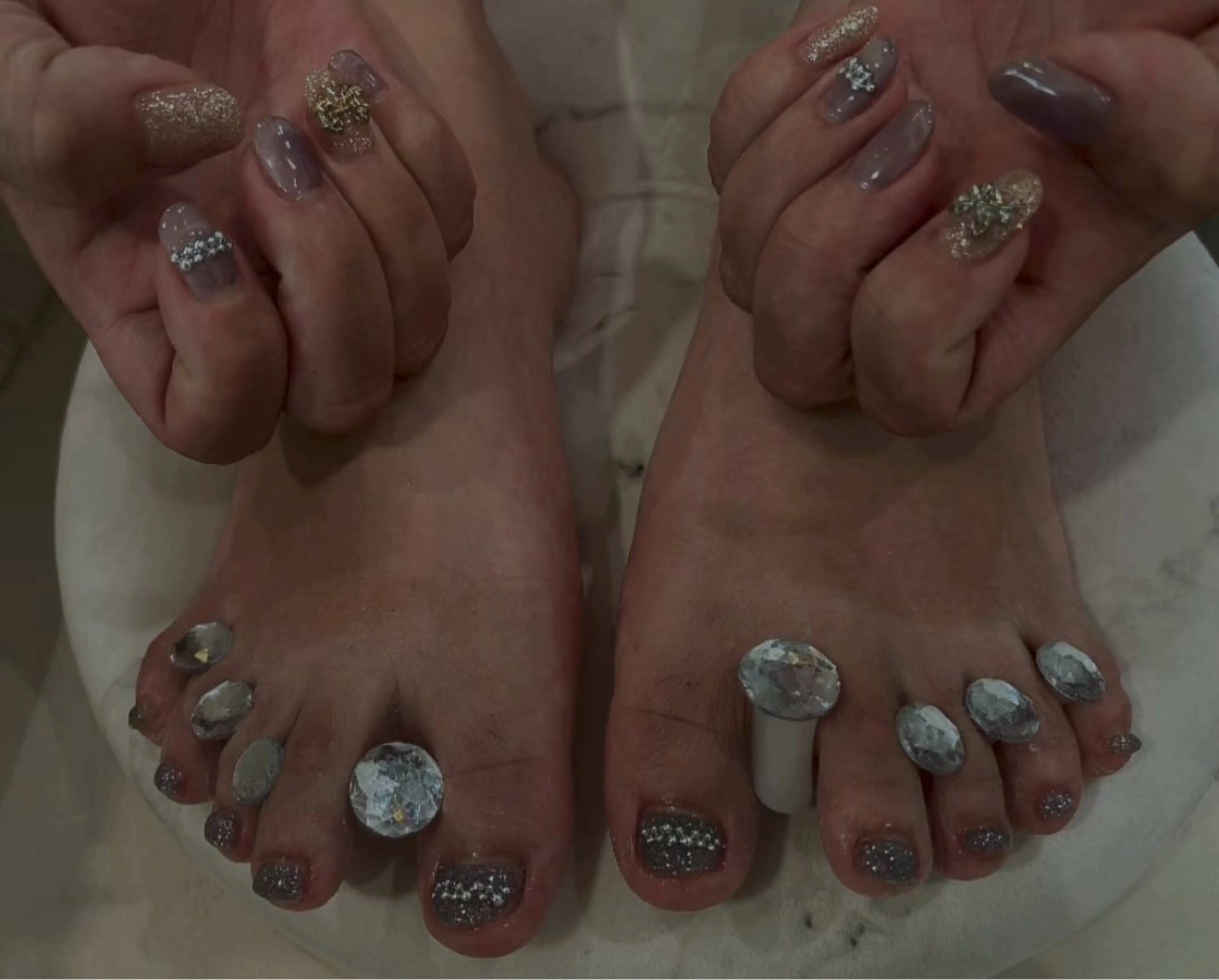 ネイル クリアネイル 長さ出し フットネイル ジェルネイル 韓国ネイル vante_aimi .パラジェル取扱店のネイルデザイン