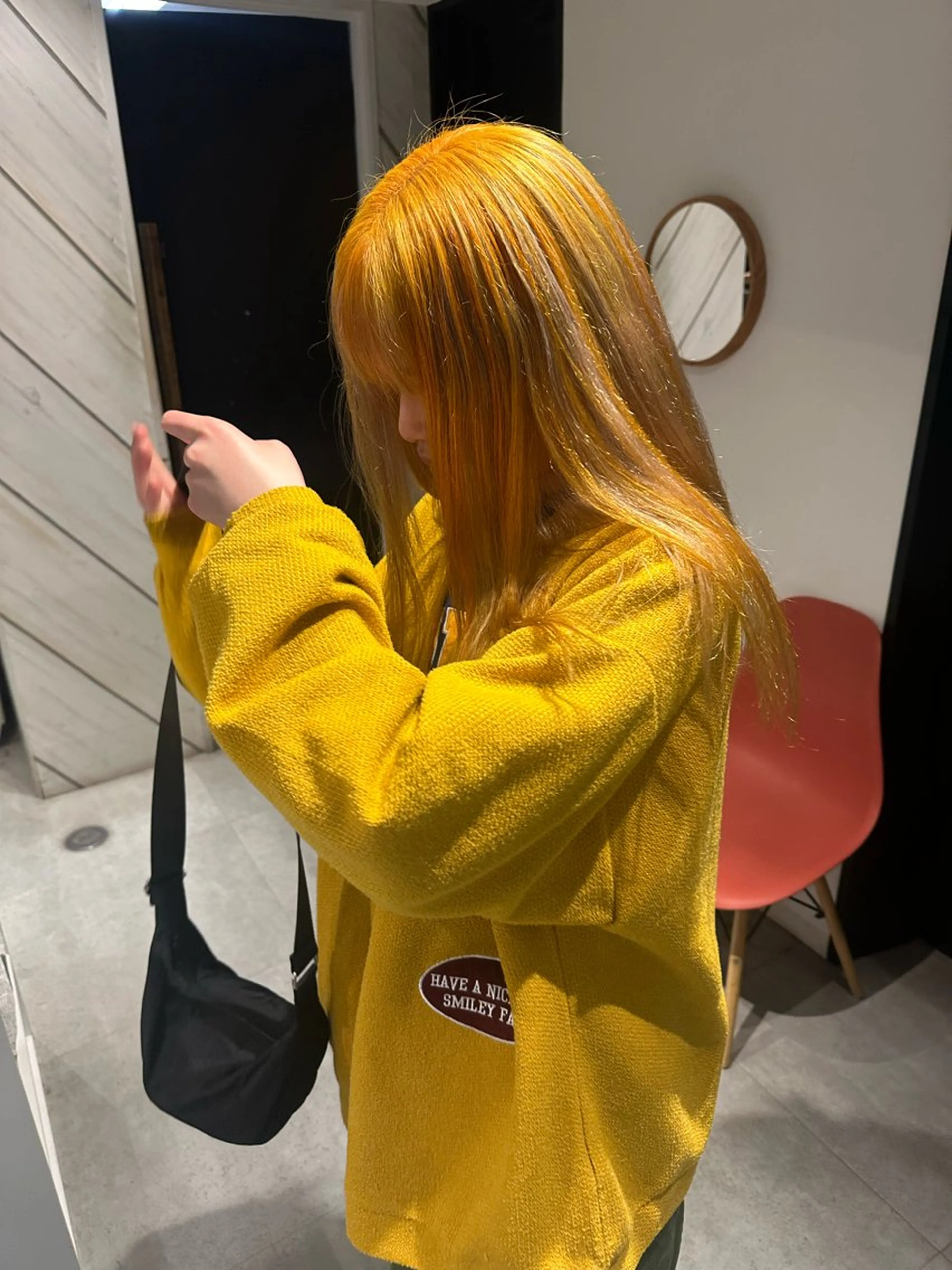 セミロング ヘアカラー Maria 梅田/デザインカラーのヘアスタイル