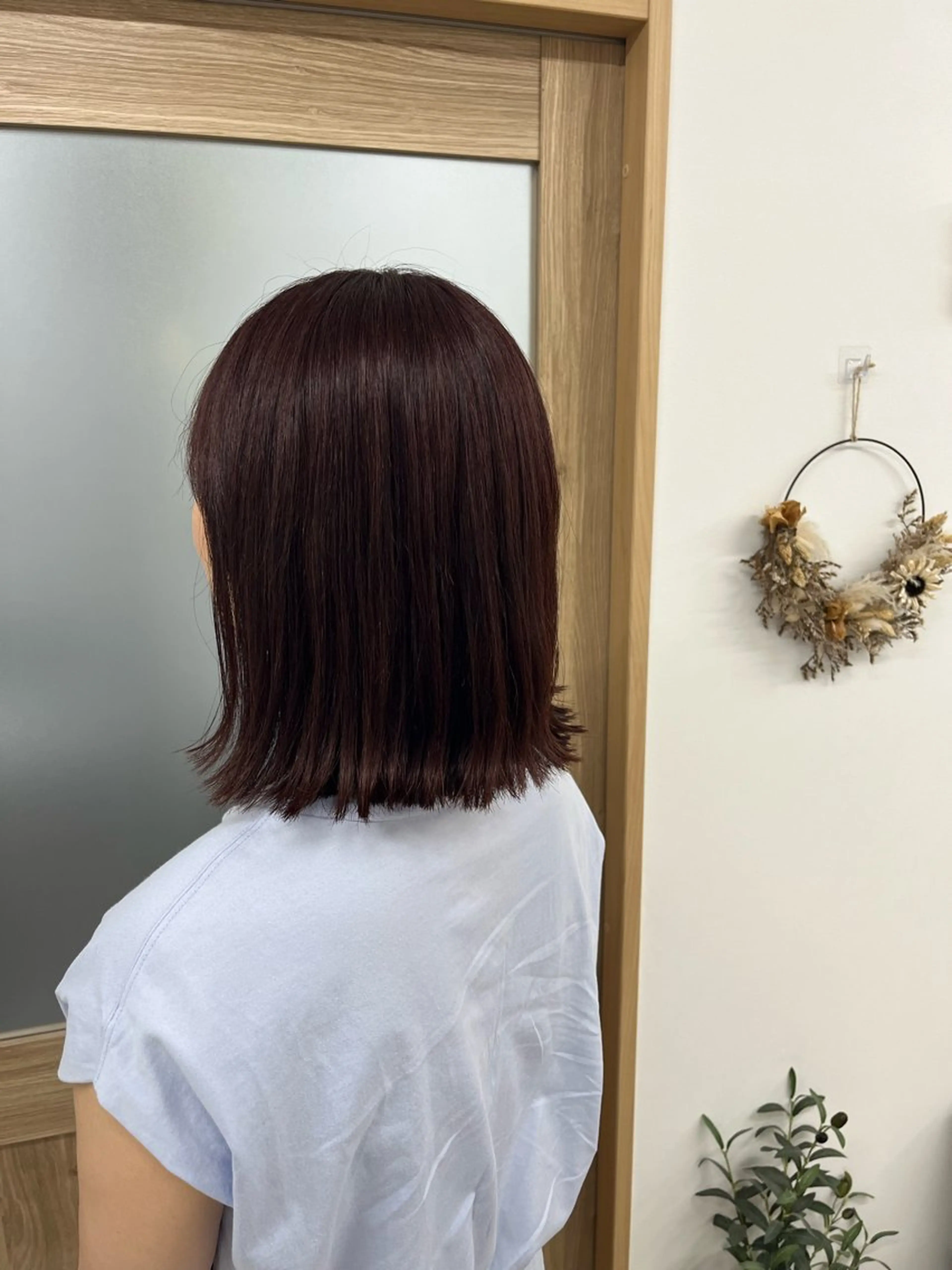 ミディアム カラー ブラウンカラー ピンクカラー ピンクブラウン ボブ 外ハネヘア カット ヘアカラー トリートメント 🫧ぷる艶カラー🫧 Yuubi🦩のヘアスタイル