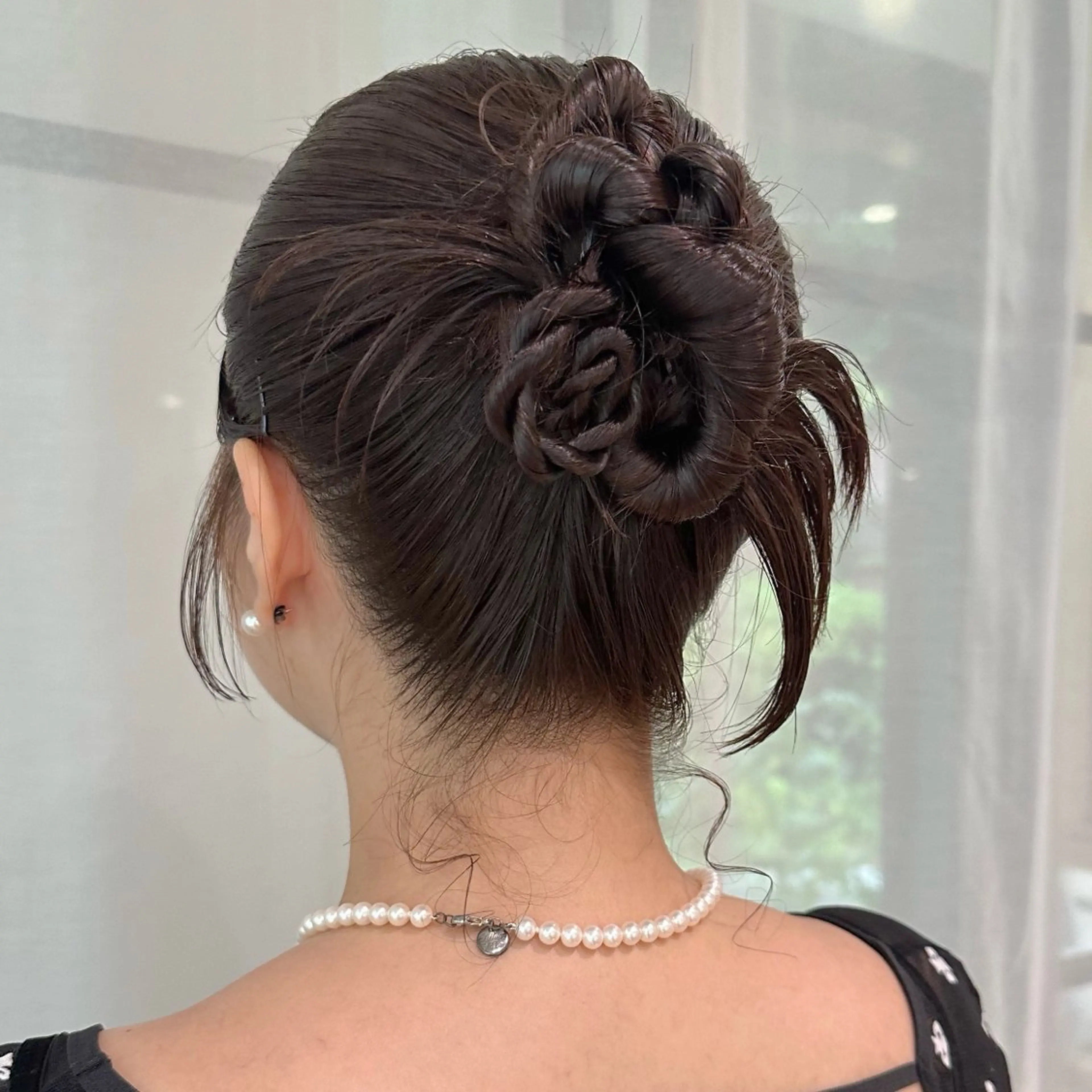 セミロング ヘアセット 平野恵/透明感カラー ブリーチ/ボブのヘアスタイル