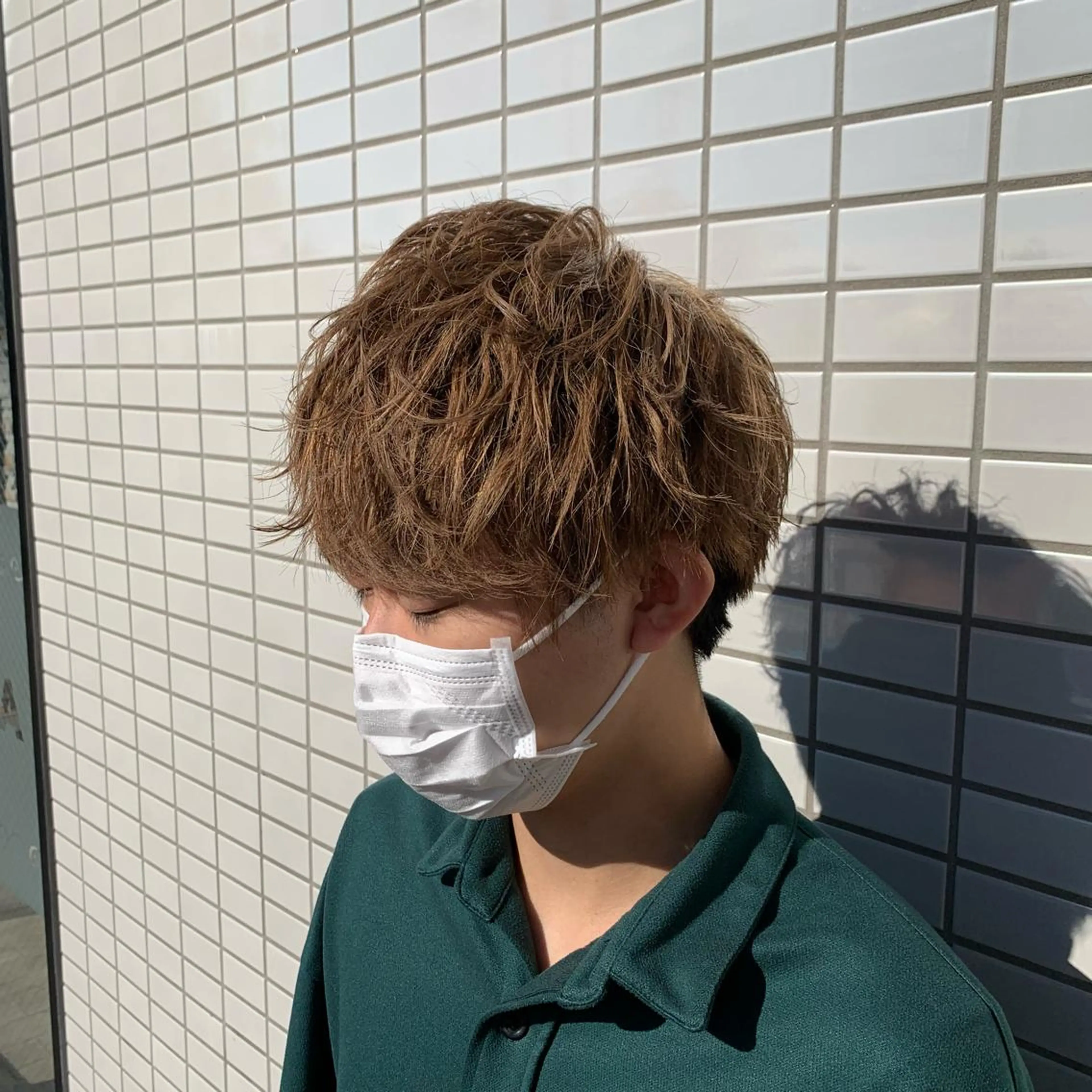 ショート カット パーマ トリートメント ヘアセット シャドウパーマ/ メンズ/KENTAのヘアスタイル