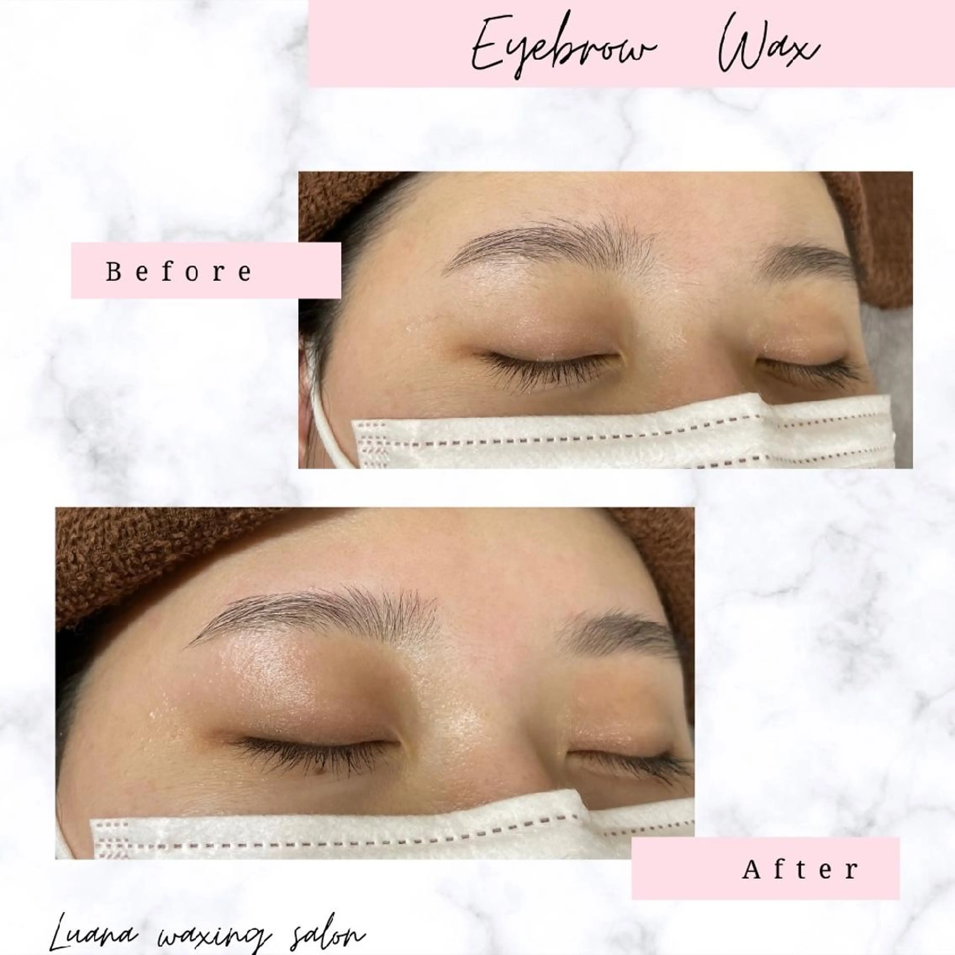 アイブロウ 眉毛ワックス脱毛 Luana wax 🐚根本のエステ・リラクイメージ