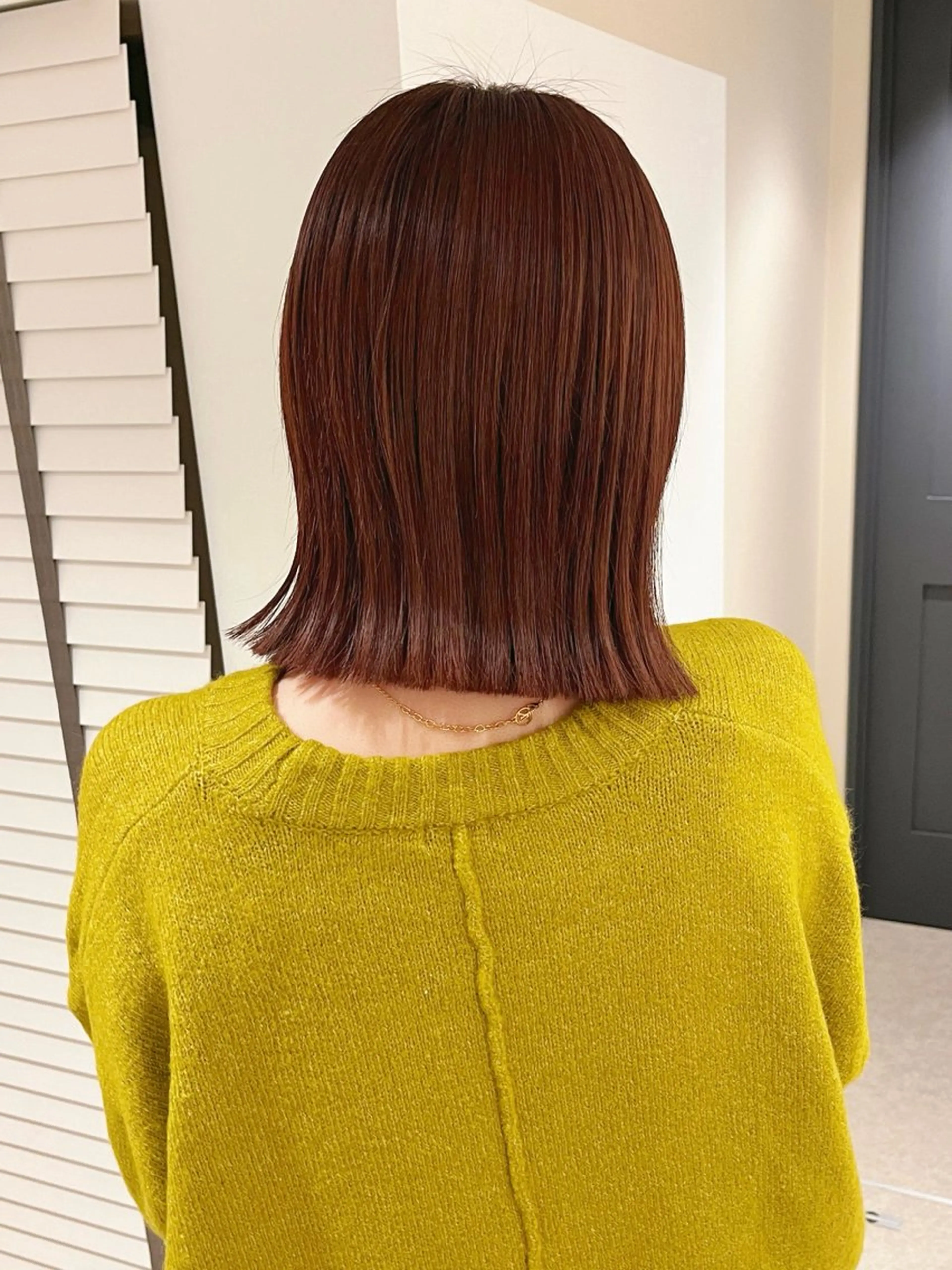 ミディアム カット ヘアカラー トリートメント Bonheur銀座 /runaのヘアスタイル