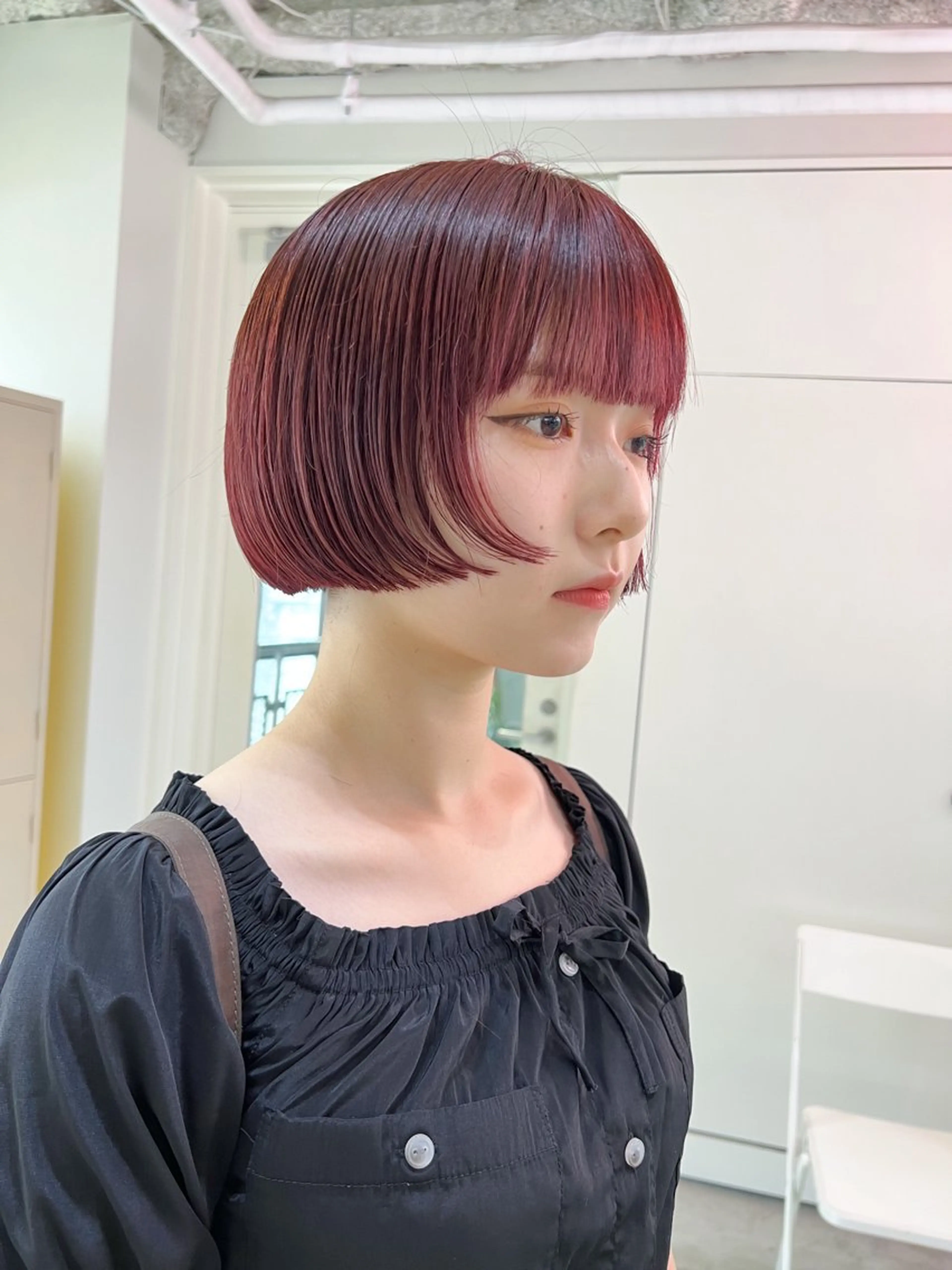 ショート カラー ヘアカラー トリートメント トレンドボブ /ミリヤのヘアスタイル