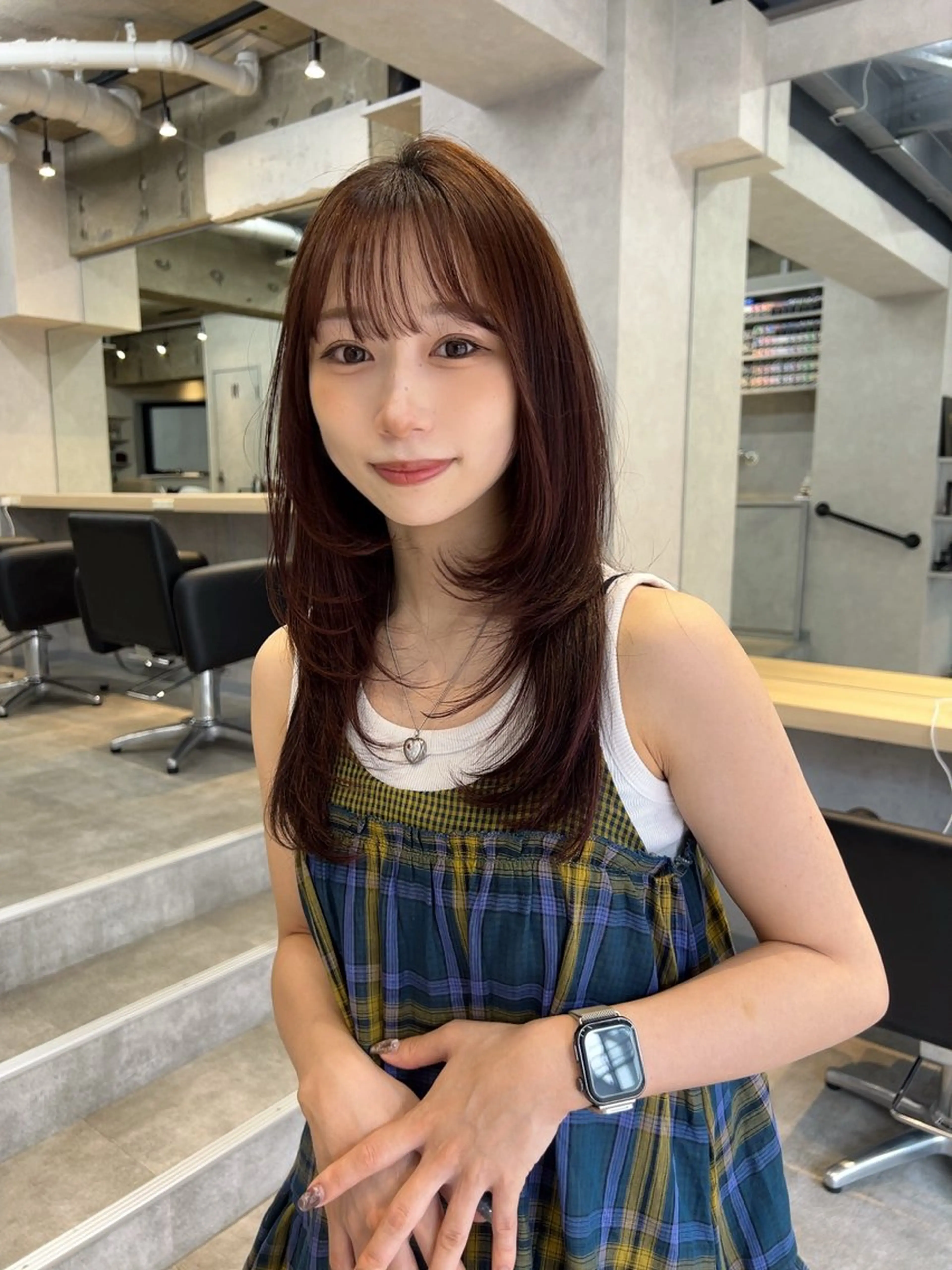 ロング レイヤーカット カット ヘアカラー トリートメント Umu所属・✳︎透明感カラー✳︎ ボブ✳︎nanaのヘアスタイル